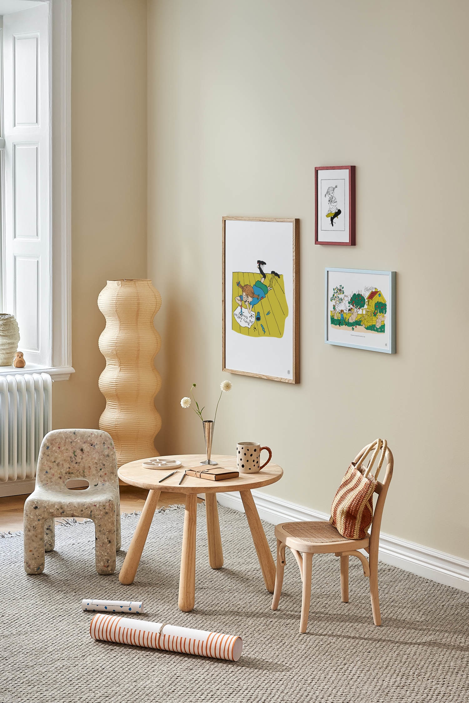 Pippi Writing Poster - Yellow