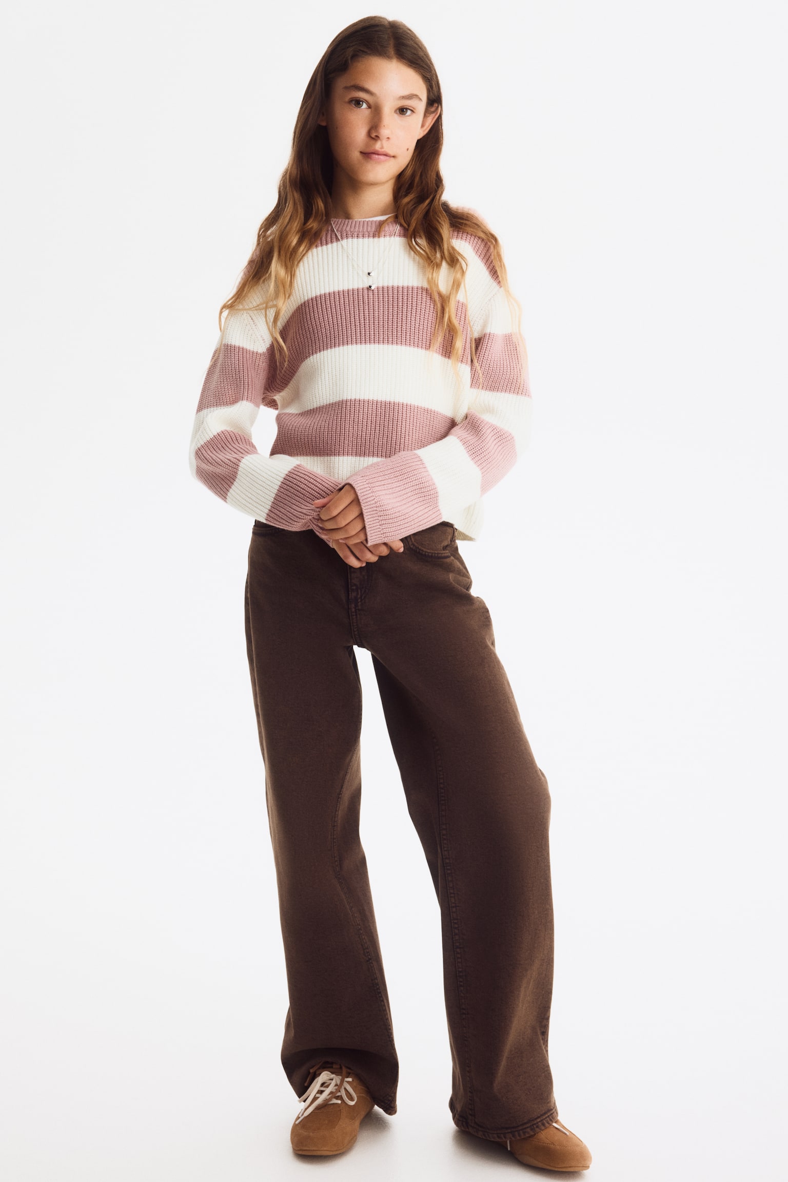 Wide Leg Jeans - Brown/Dark denim blue/Denim blue/Light denim blue/Light denim grey/Denim blue/Grey/Black/Black - 1