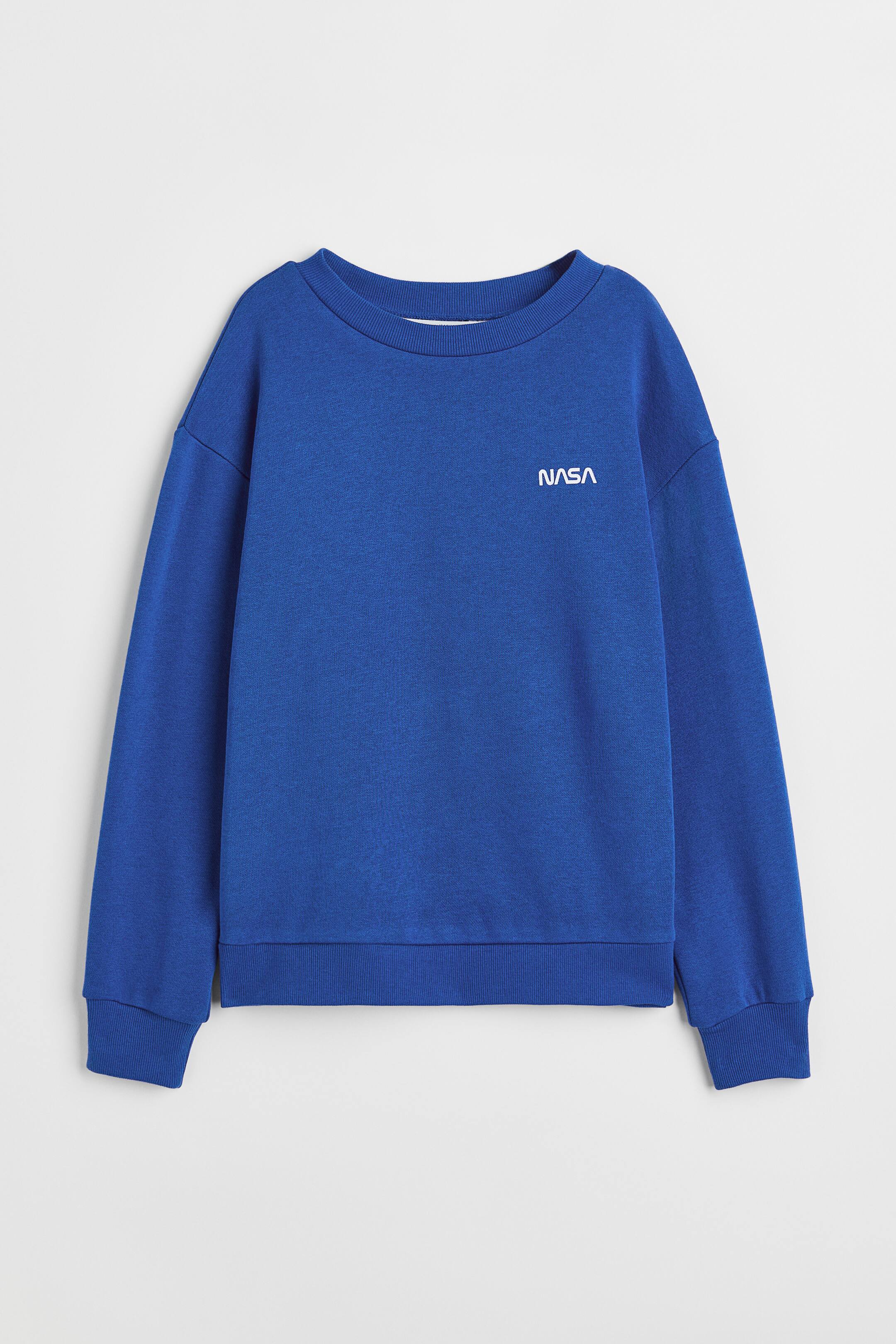 Xem ảnh lớn hơn: Áo nỉ - Màu xanh dương sáng/NASA - Kids | H&M VN 1
