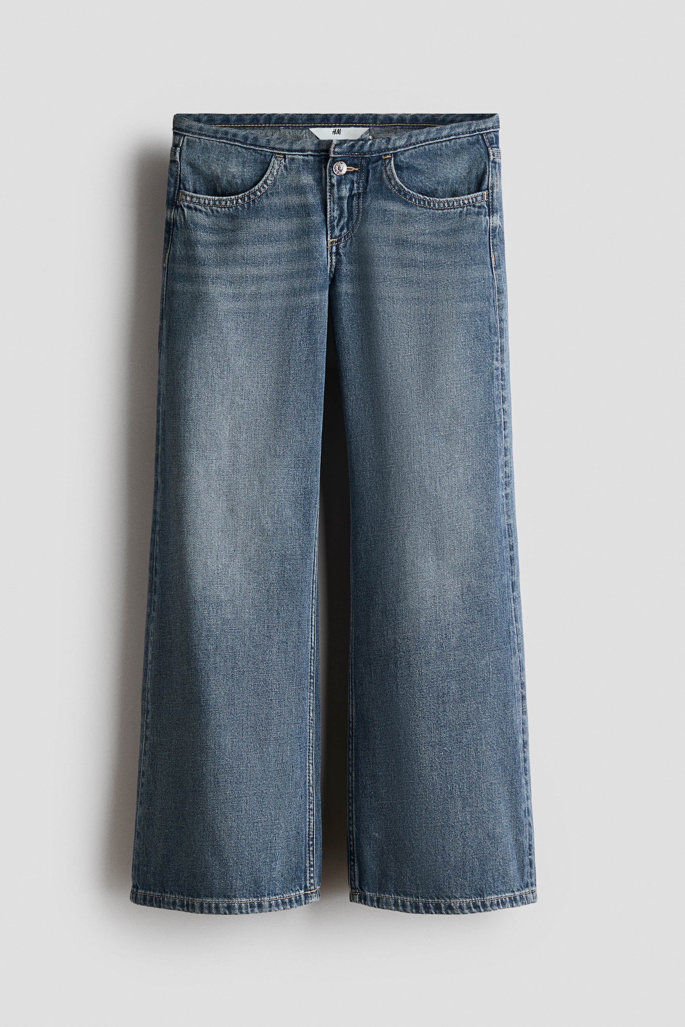 Super Wide Leg Low Jeans - Bleu denim foncé