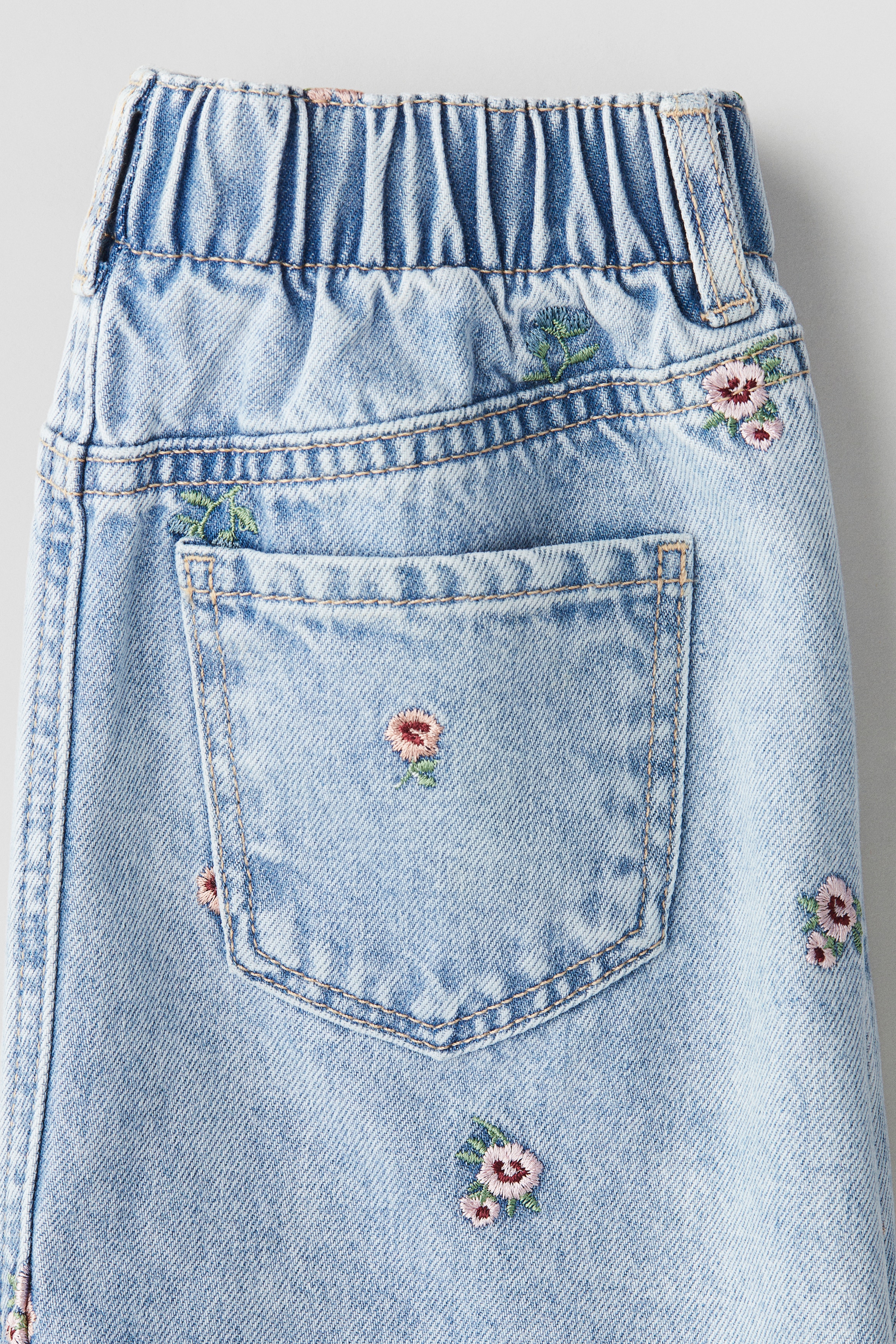 Jupe Denim Fille H&M - Taille 3 Ans - Détail Brodé - Occasion Très Bon état