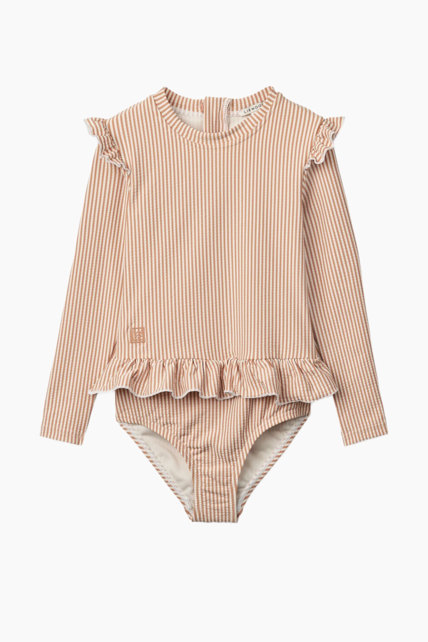 Baby - Sille Baby Seersucker Swimsuit White/Cream Stripe - Size: 74  - H&M