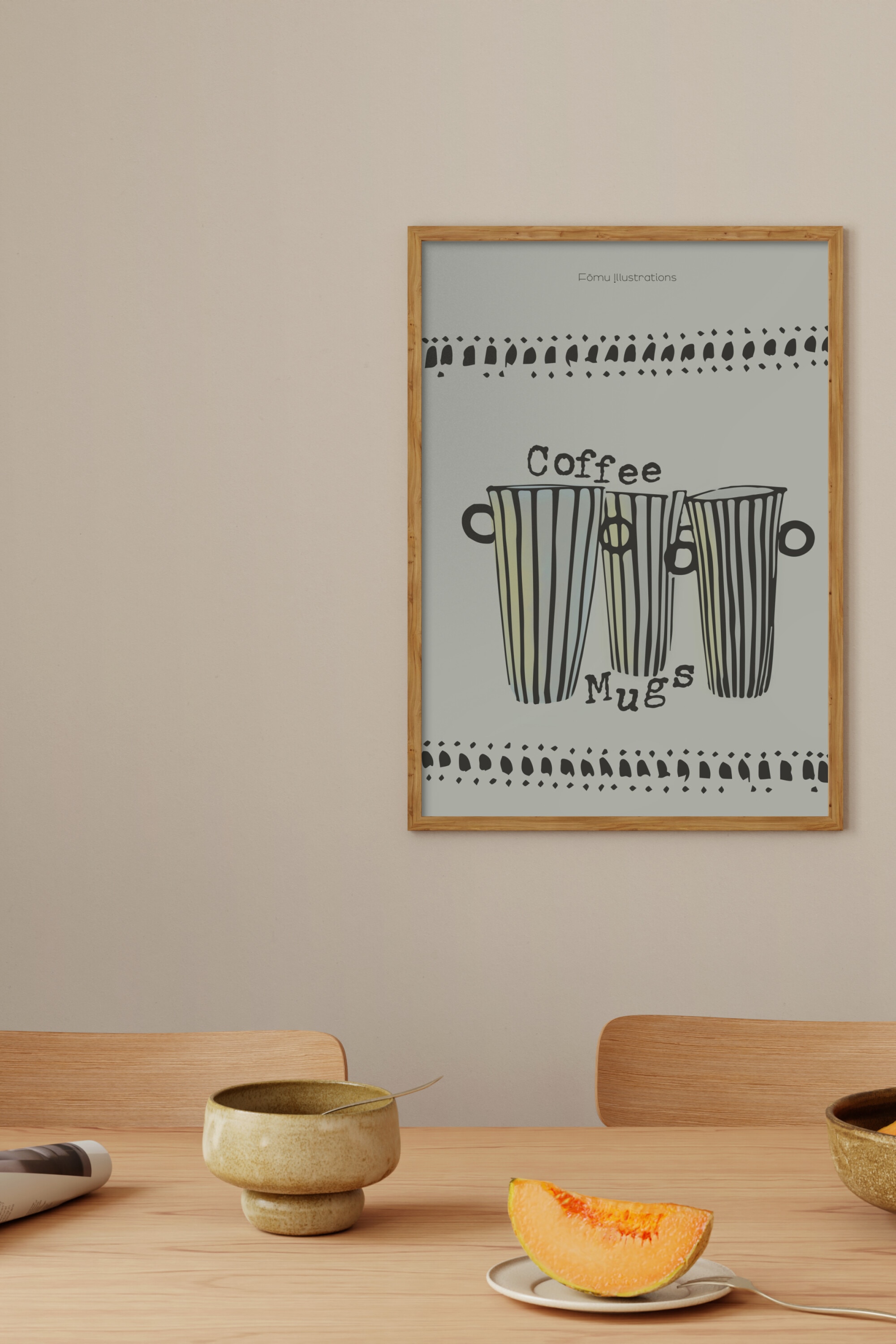 Fōmu Illustrations - Morningcoffee - Kaffeebecher