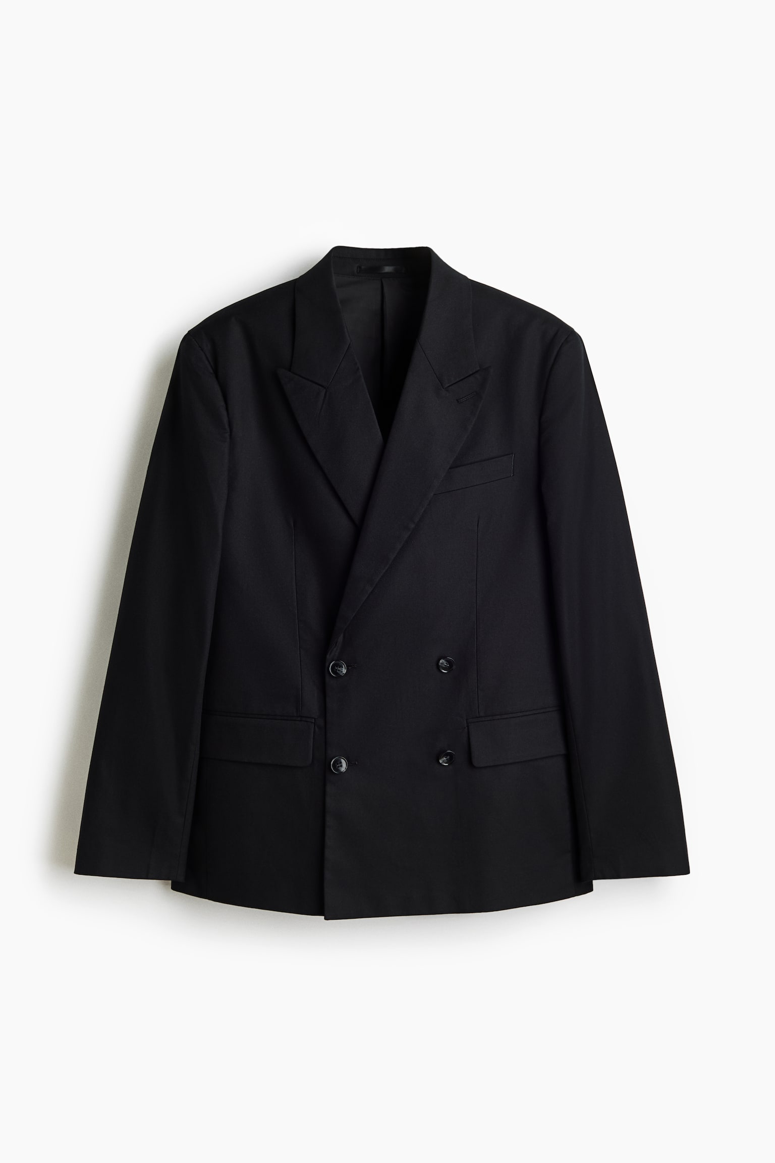 Kruvaze Ceket Relaxed Fit - Siyah/Siyah/Koyu haki/Kahverengi/Kahverengi/Koyu bej/Lacivert - 1