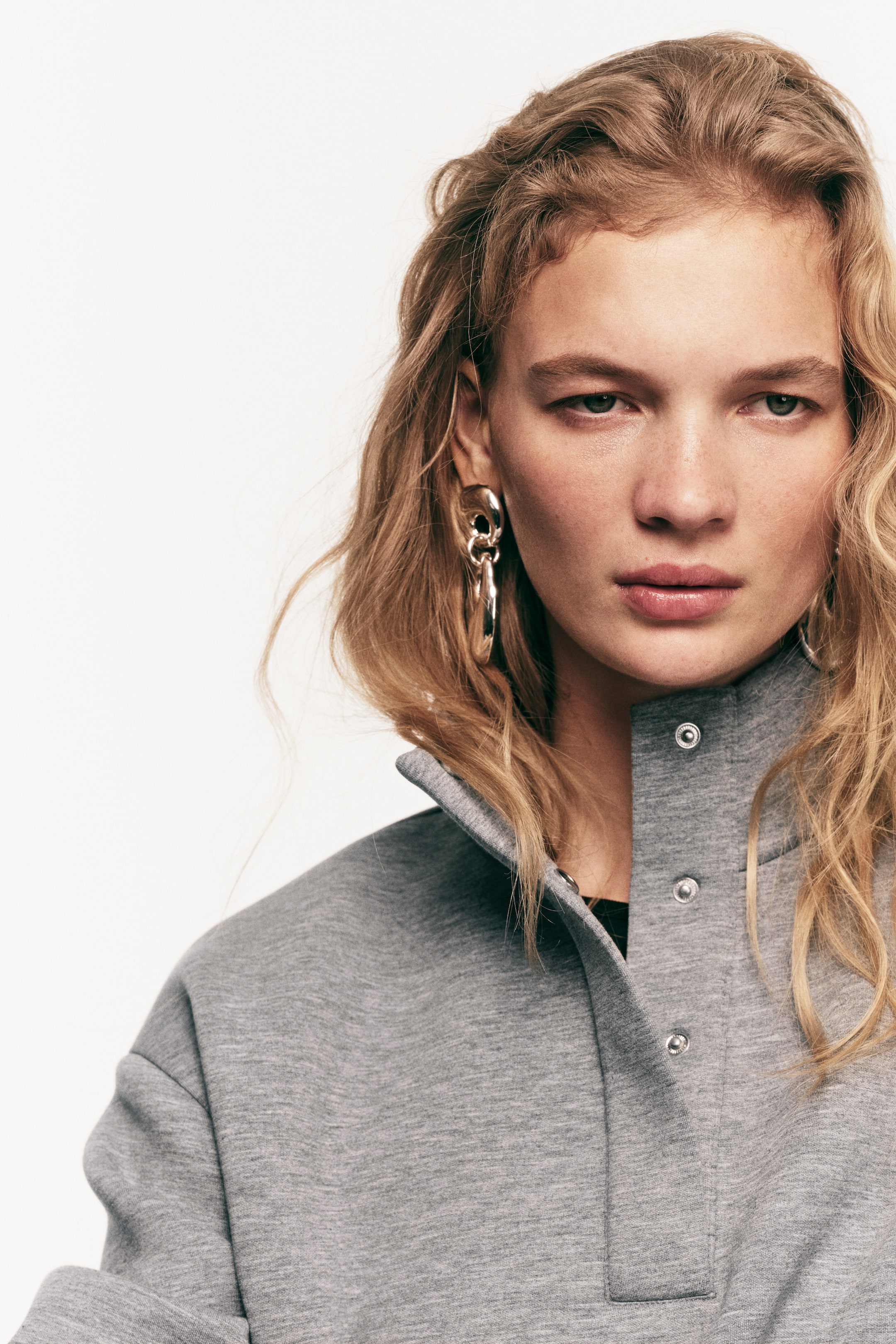 View larger image: Scuba sweatshirt - Grey marl - Ladies | H&M IE 1