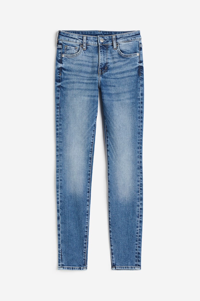 Skinny Regular Ankle Jeans - Denimblå/Sort/Lys denimblå/Denimblå - 2