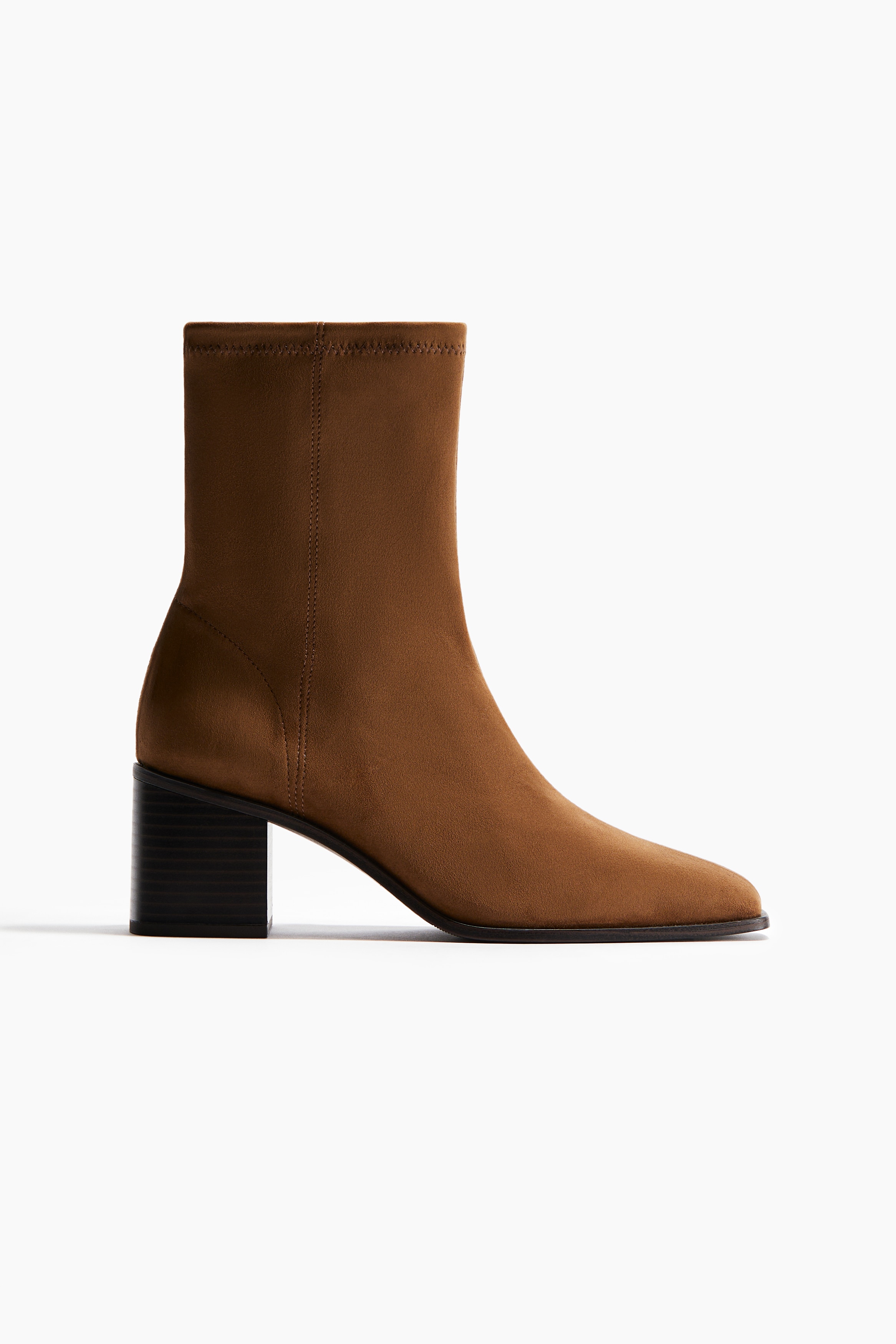 Ladies - Camel Heeled ankle boots - Size: 2  - H&M