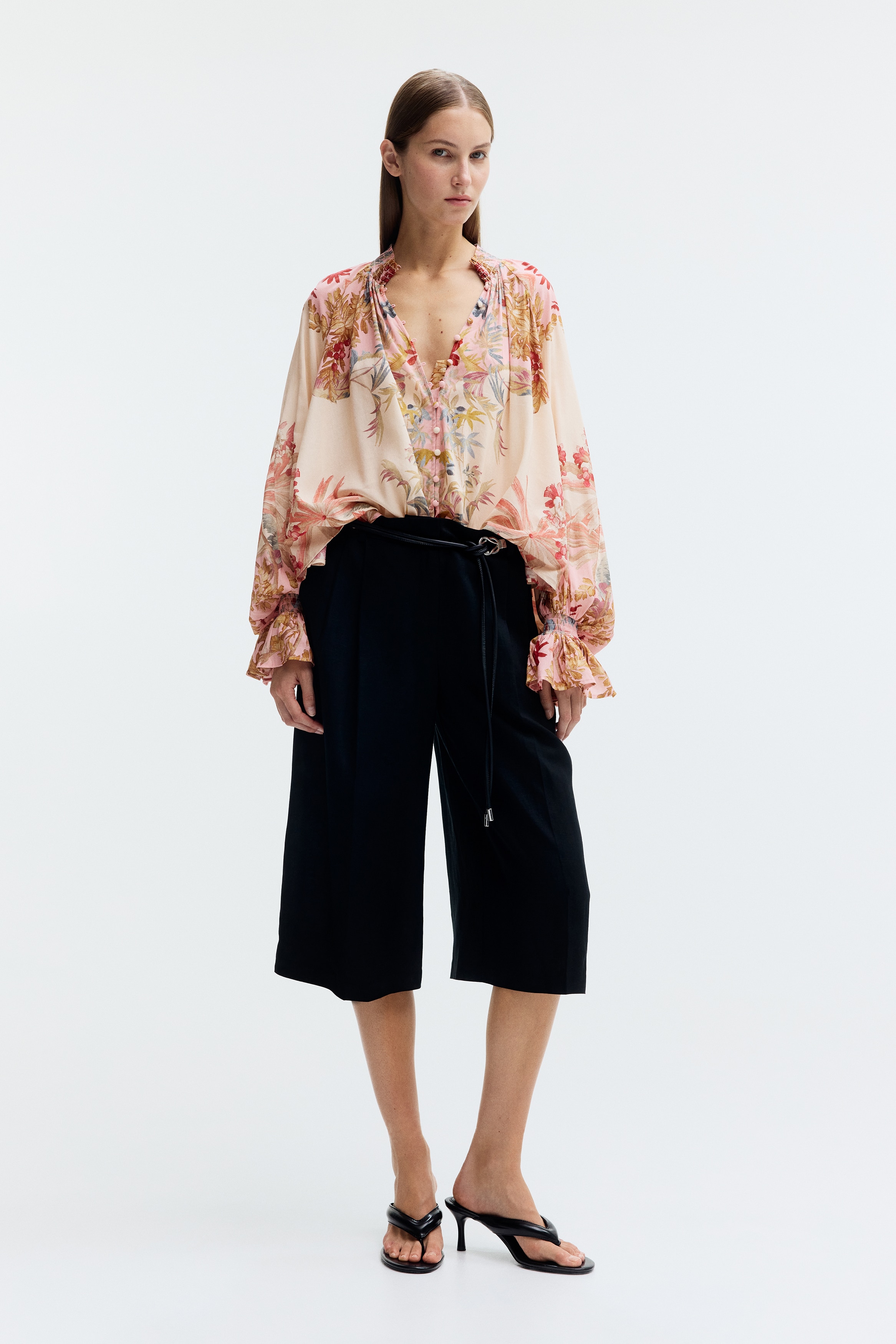 レディース 花柄ブラウス・シャツ | シフォン 他 | H&M JP