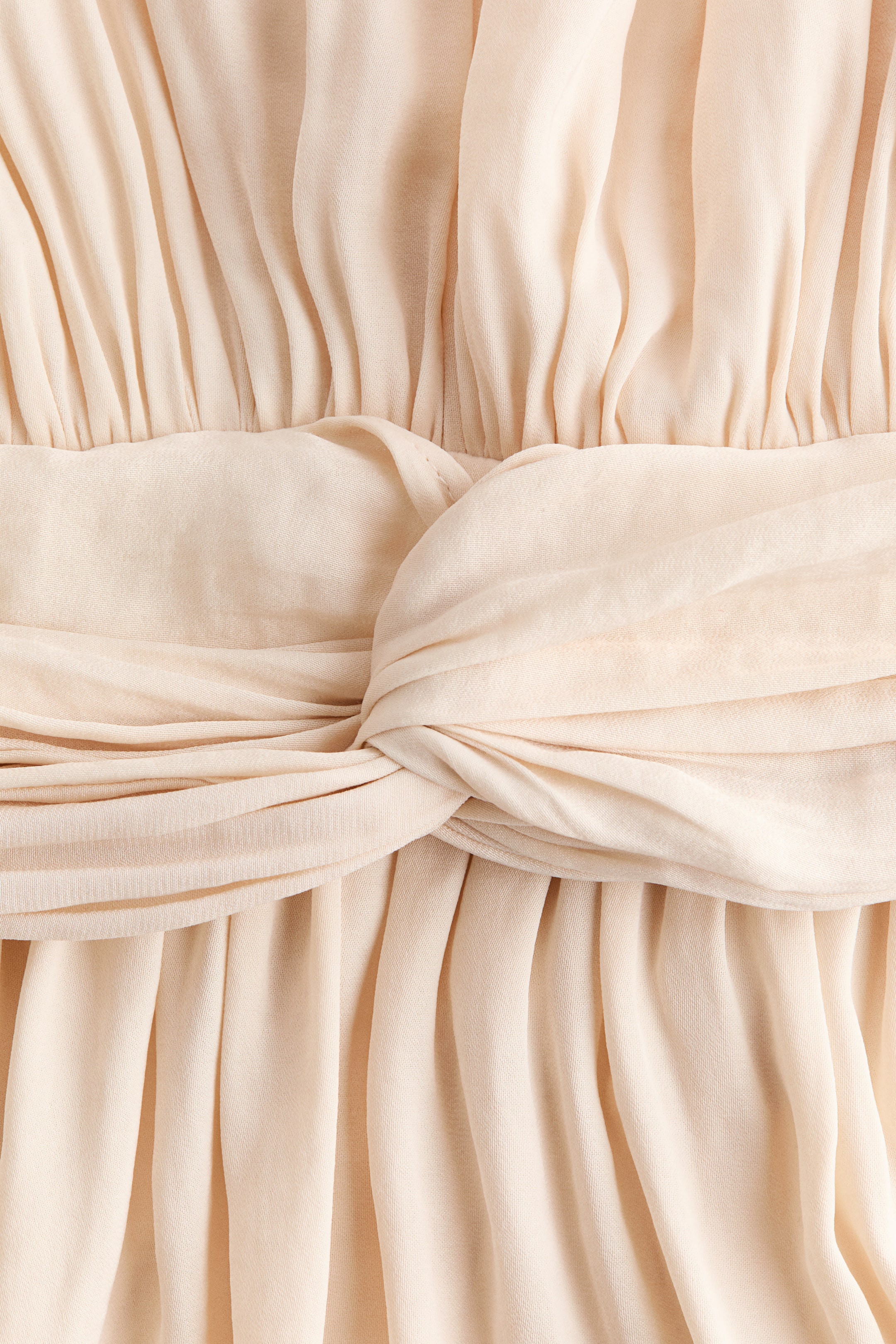 Knot-Detail Draped Dress
