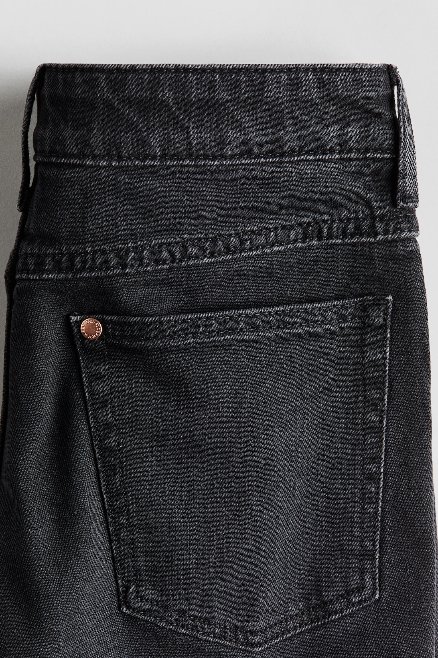 Детские джинсы H&M Relaxed Tapered Fit, цвет: Чёрный — фото 4