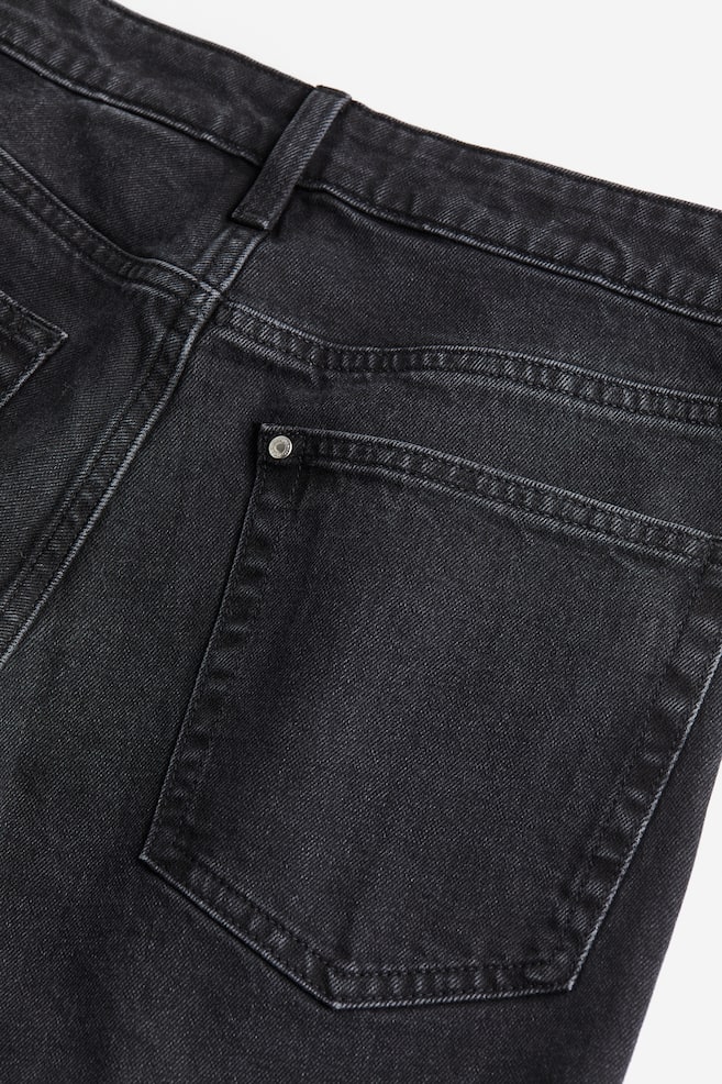 Vintage Straight High Jeans - Noir - 4