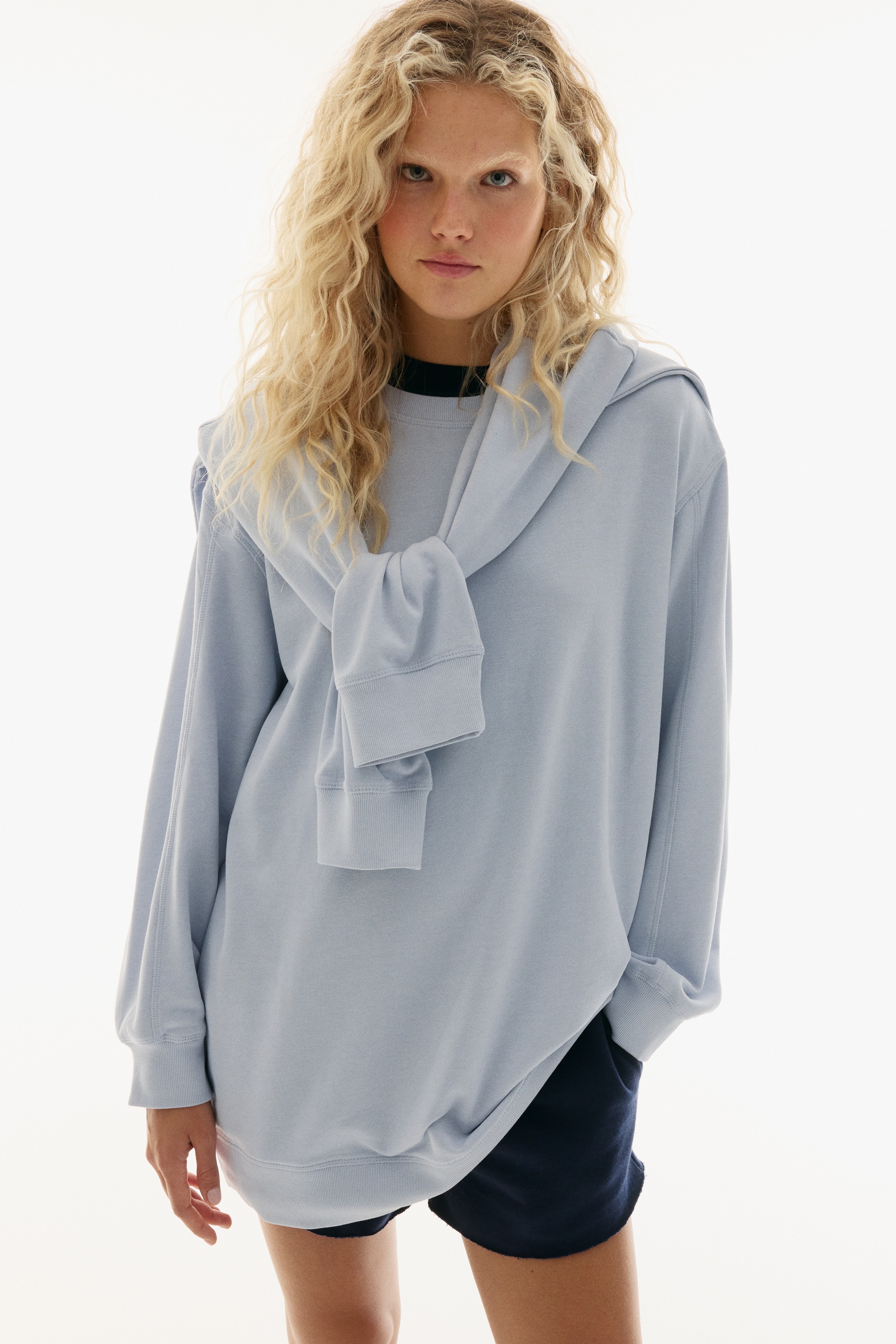 Ladies - Light Blue Sweatshirt Dress - Size: S - H&M Ladies - Light Blue Sweatshirt Dress - Size: S - H&M