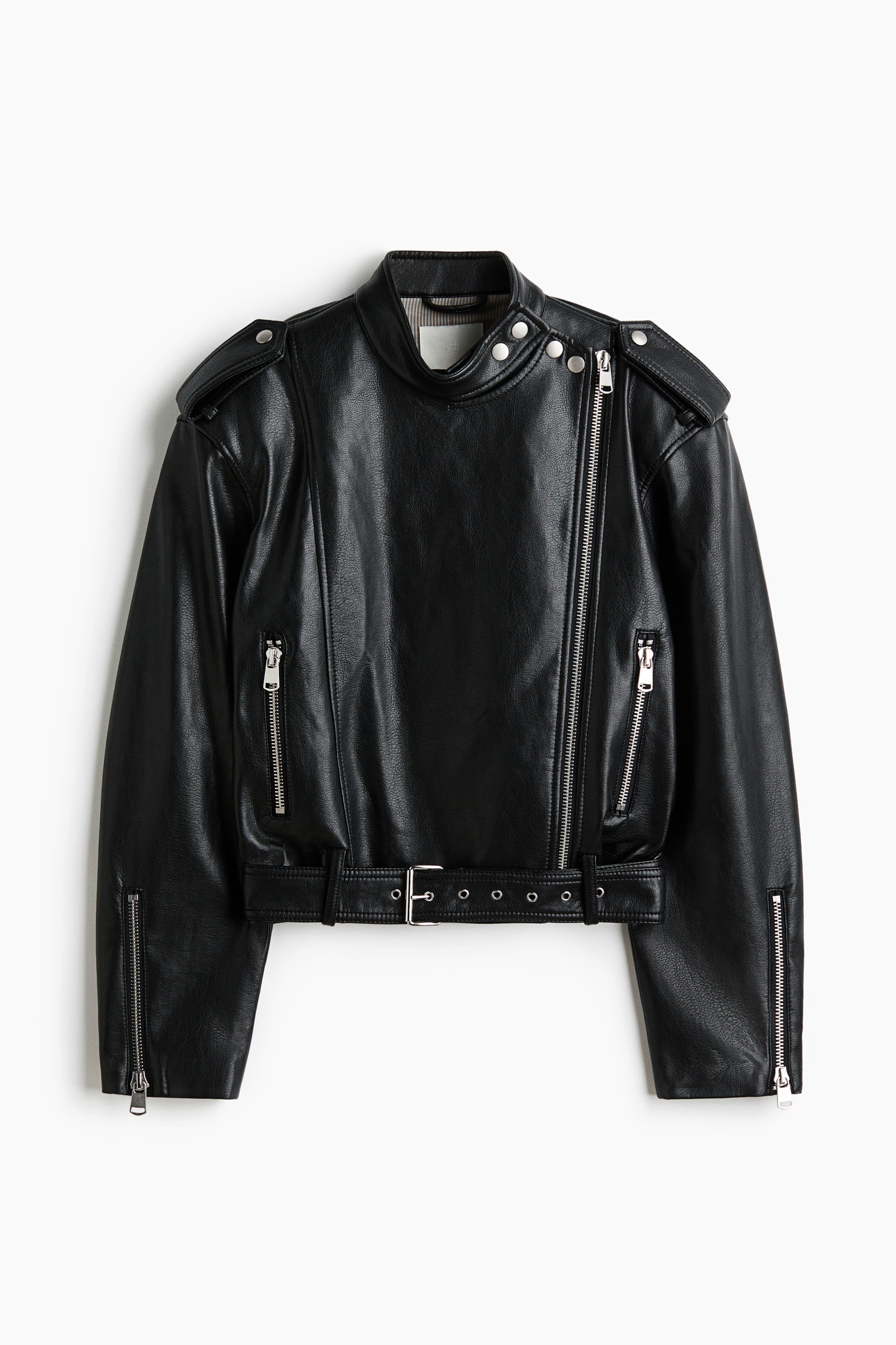 Coated Biker Jacket