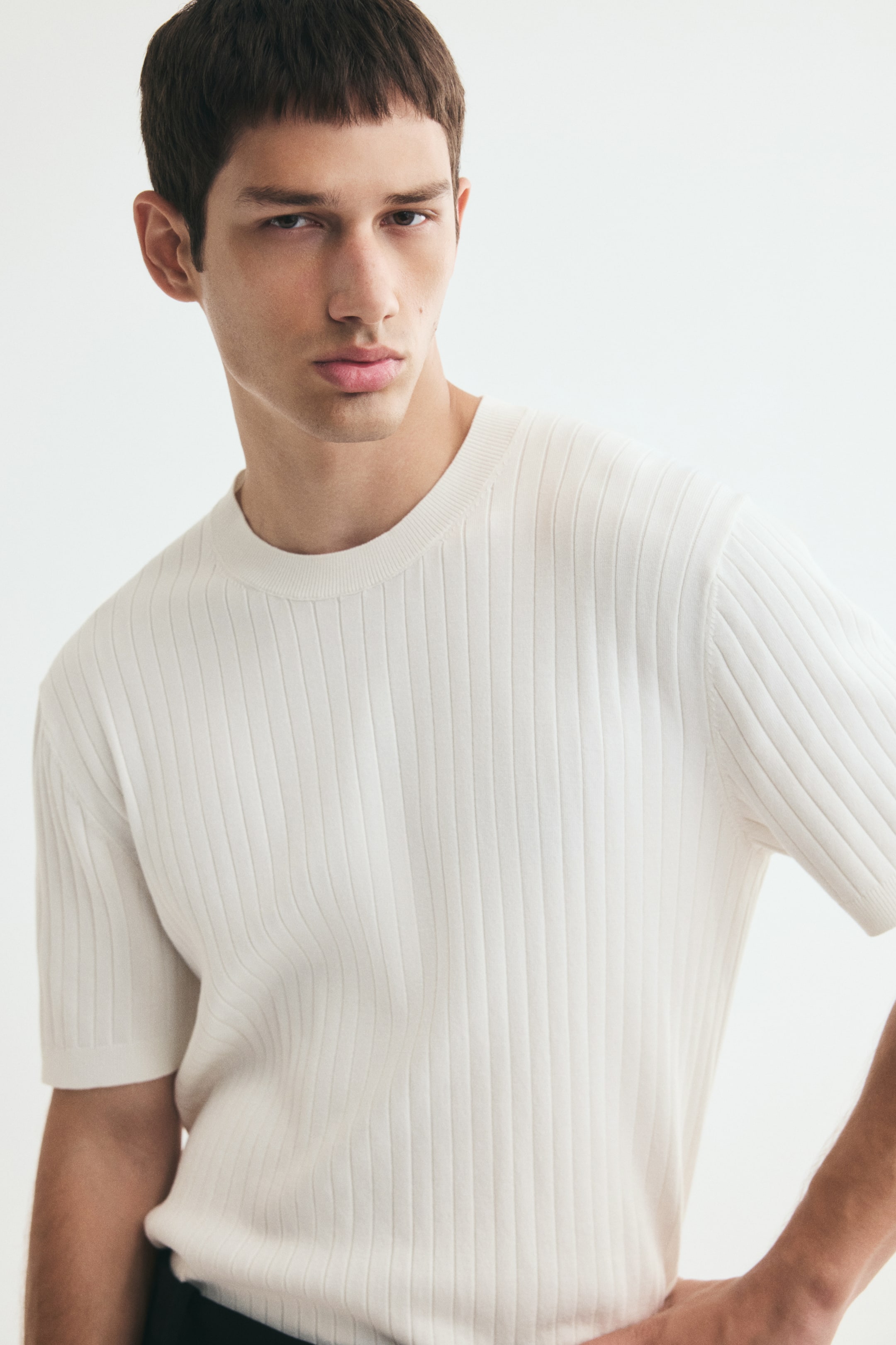 Slim-Fit Knit T-Shirt