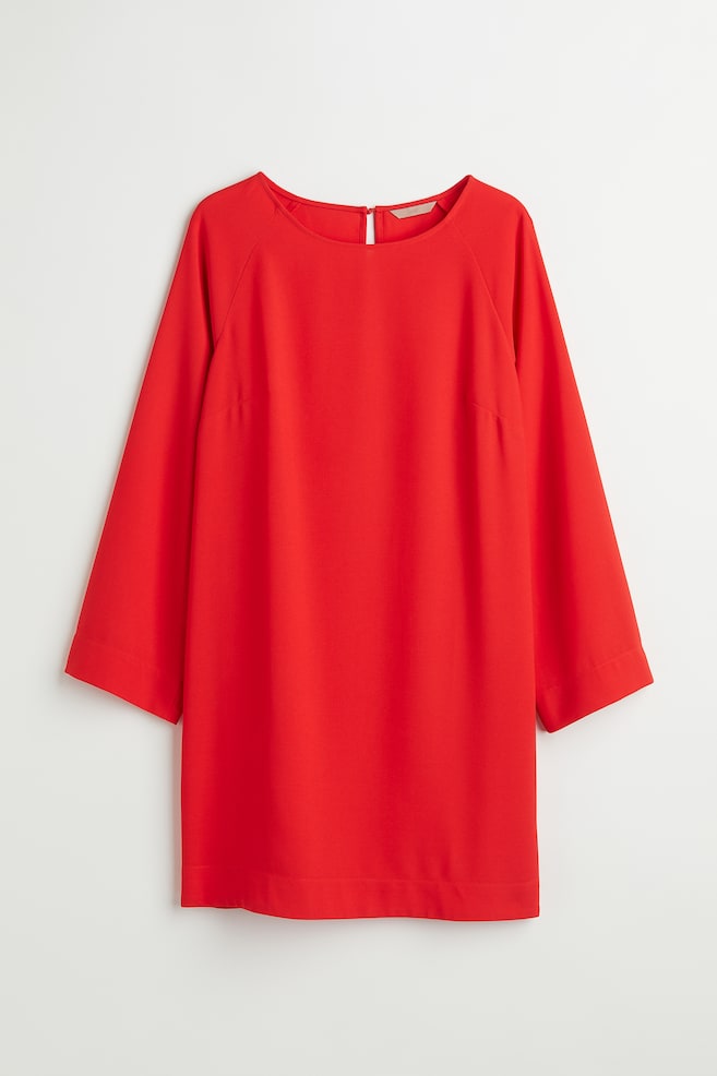 H&M+ Wide-sleeved dress - Bright red