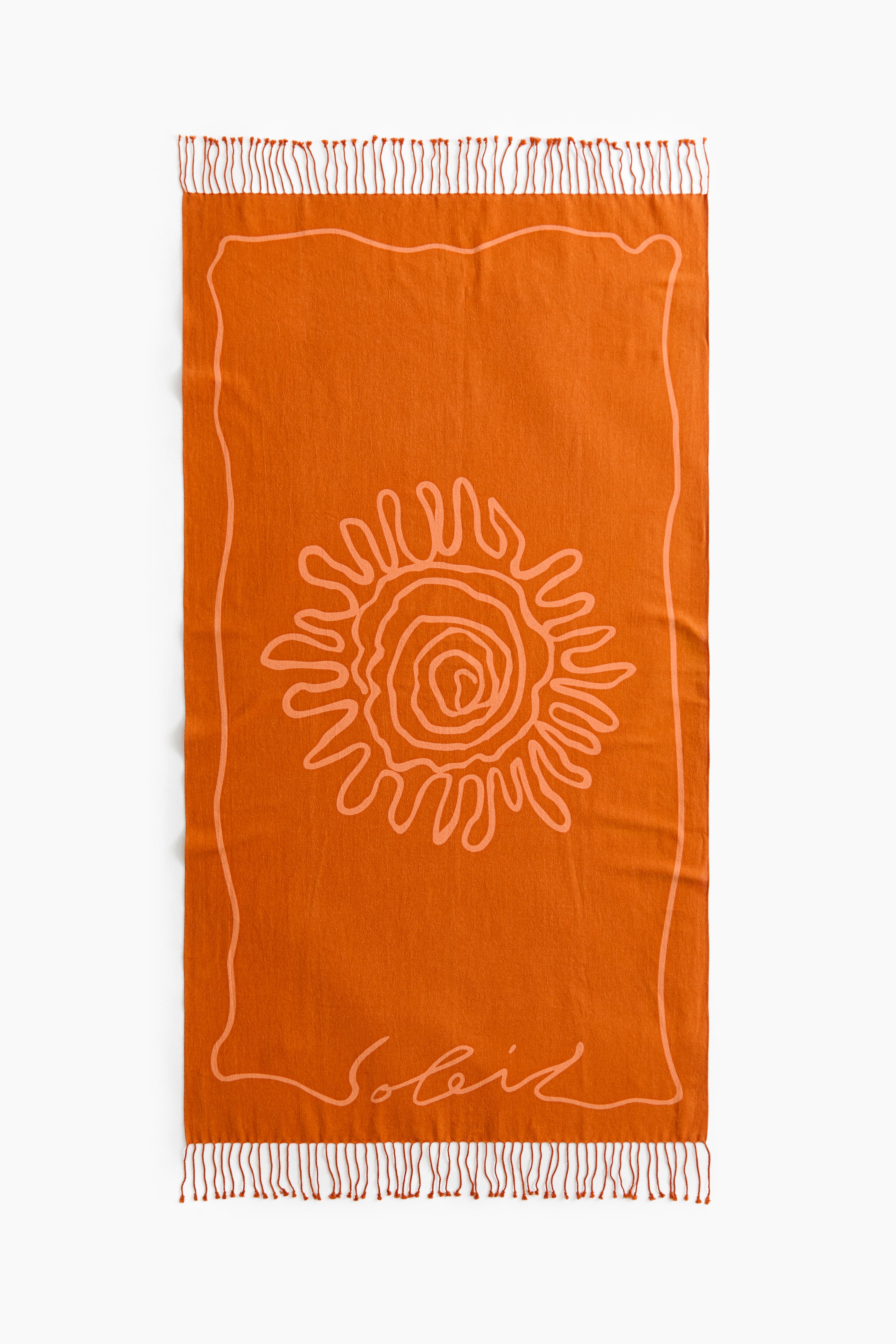 Fringed Cotton Beach Towel