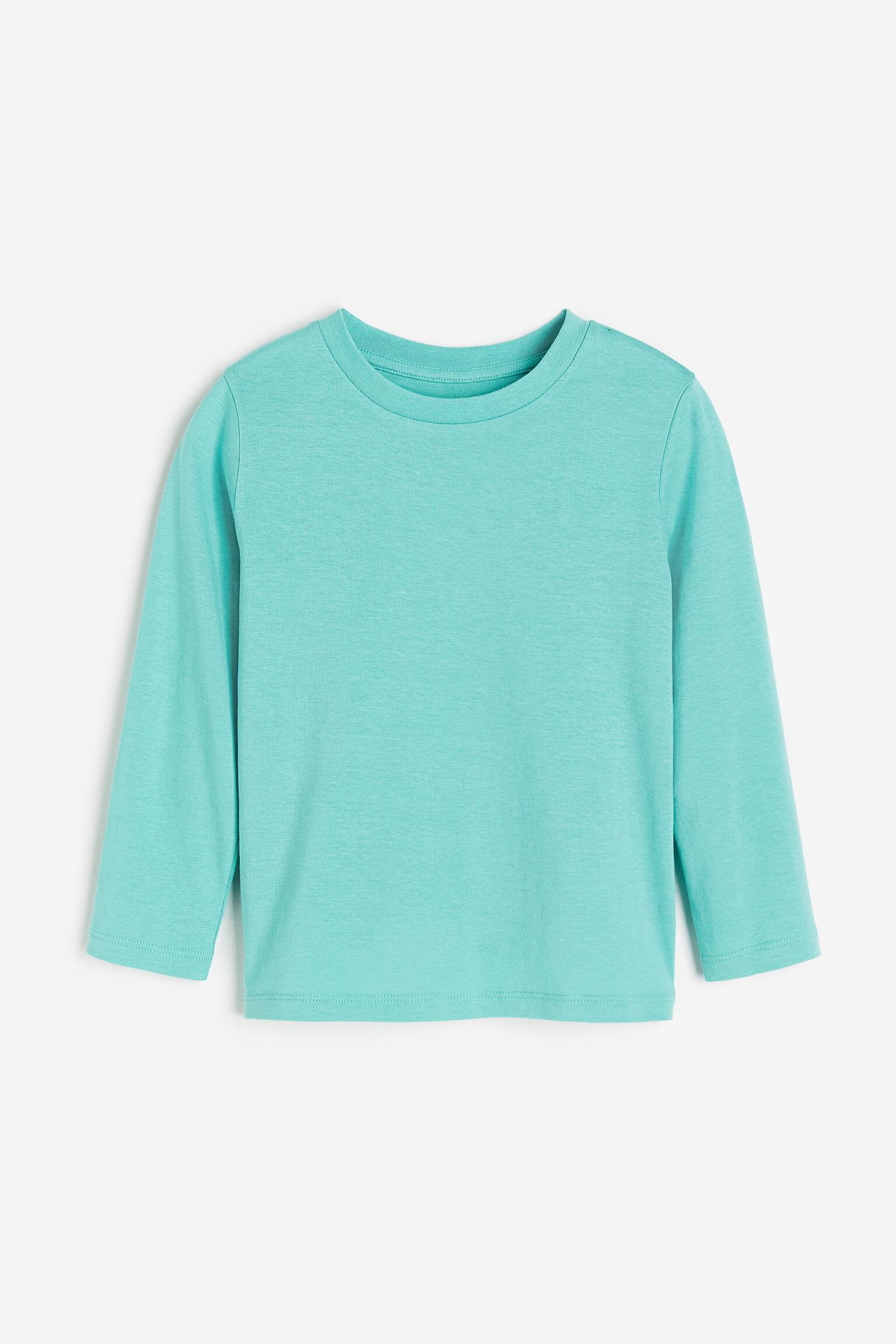 Long Sleeve Tee - Turquoise - 1