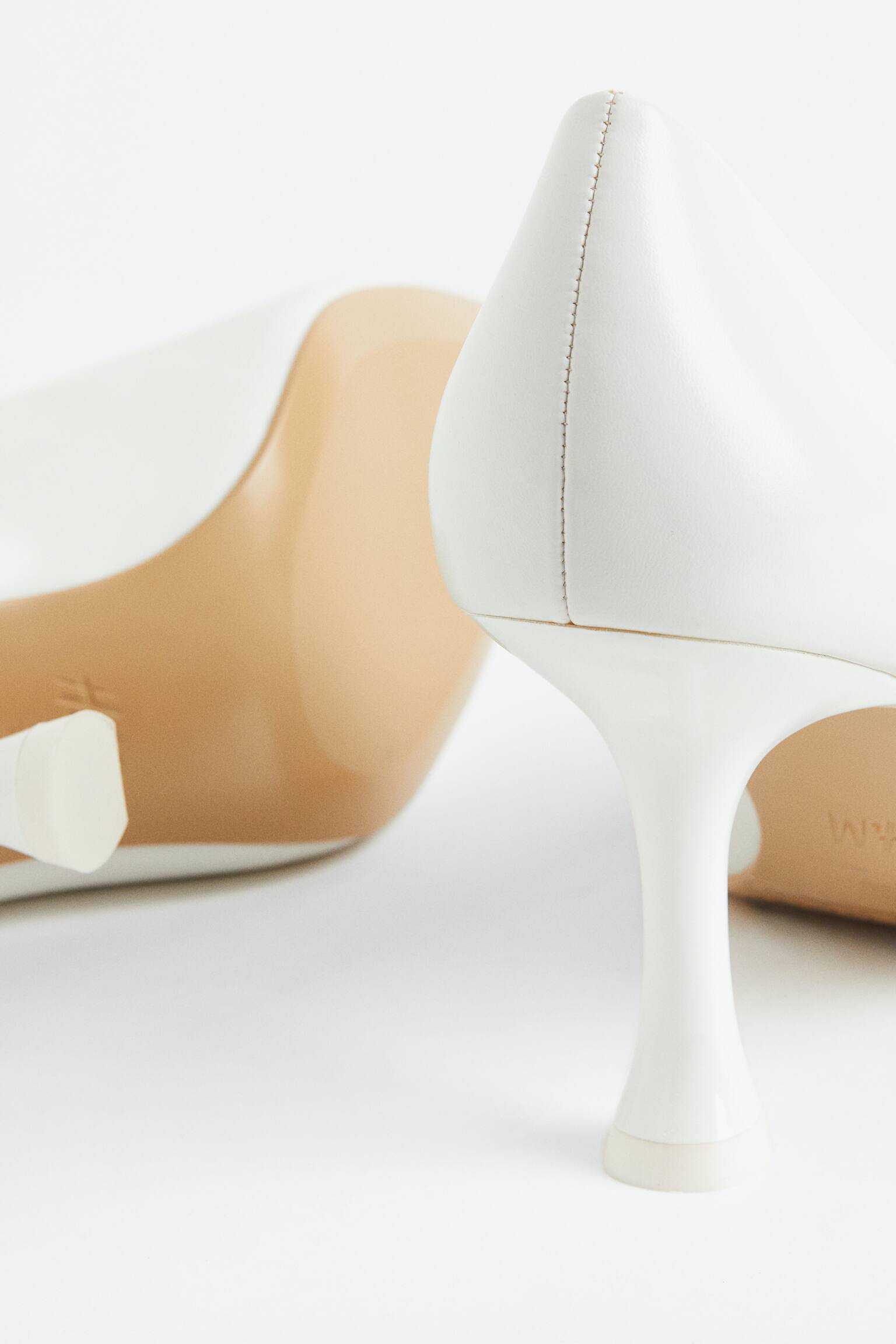 High Heels - White/Dark beige - 4