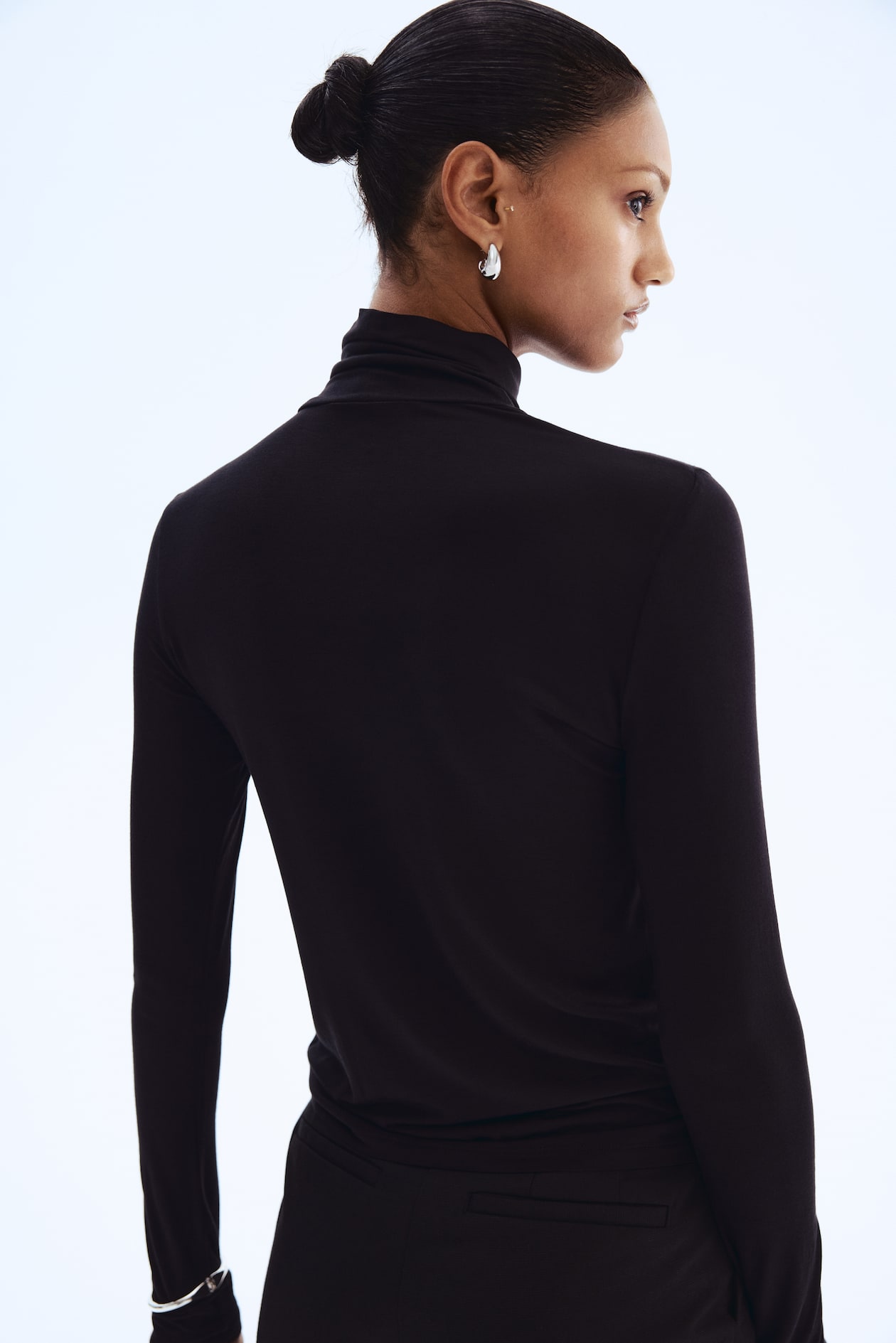 Viscose Turtleneck Top - image 3