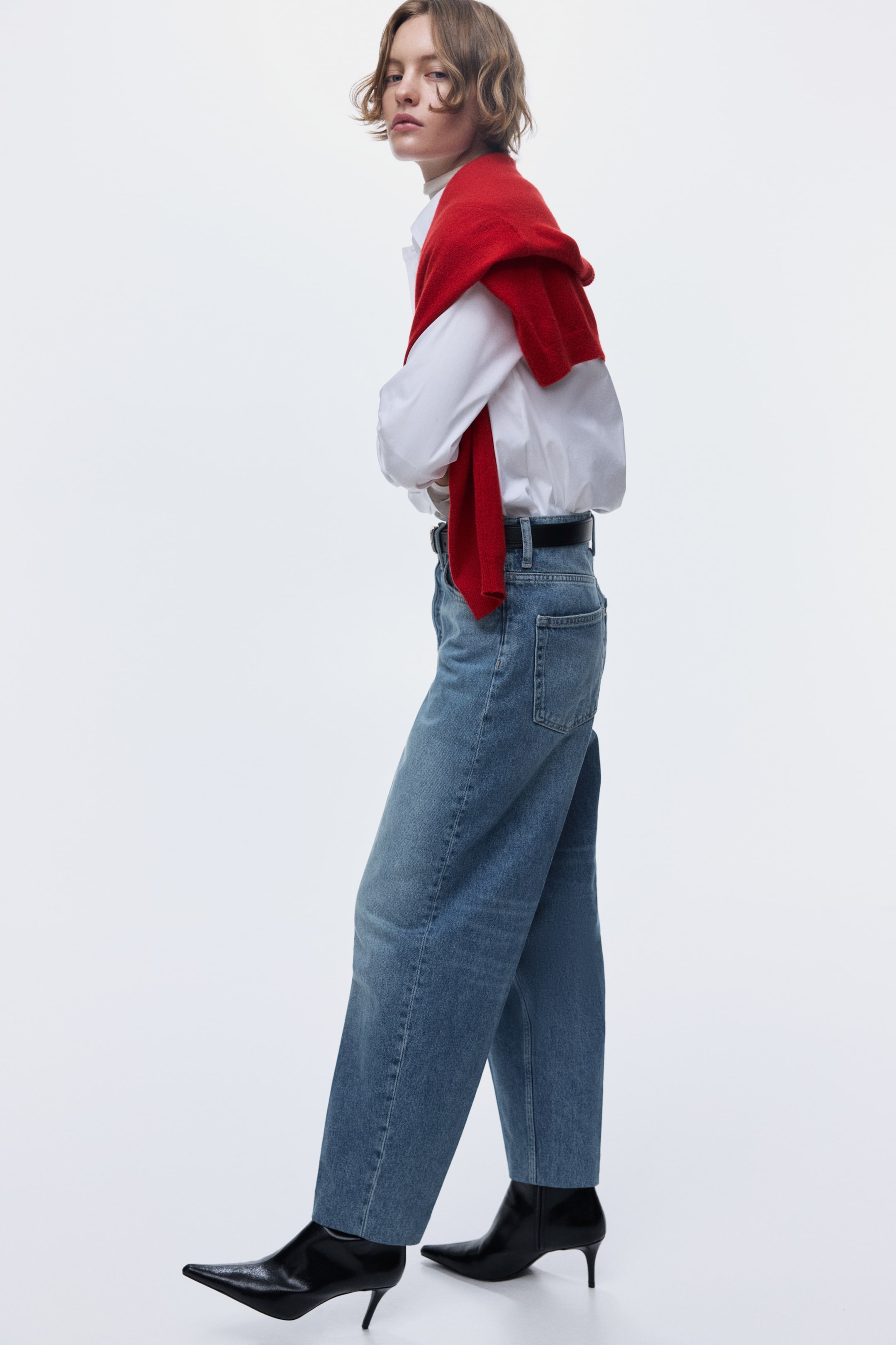 Größeres Bild anzeigen: Barrel High Ankle Jeans - Denim blue - Ladies | H&M AT 4