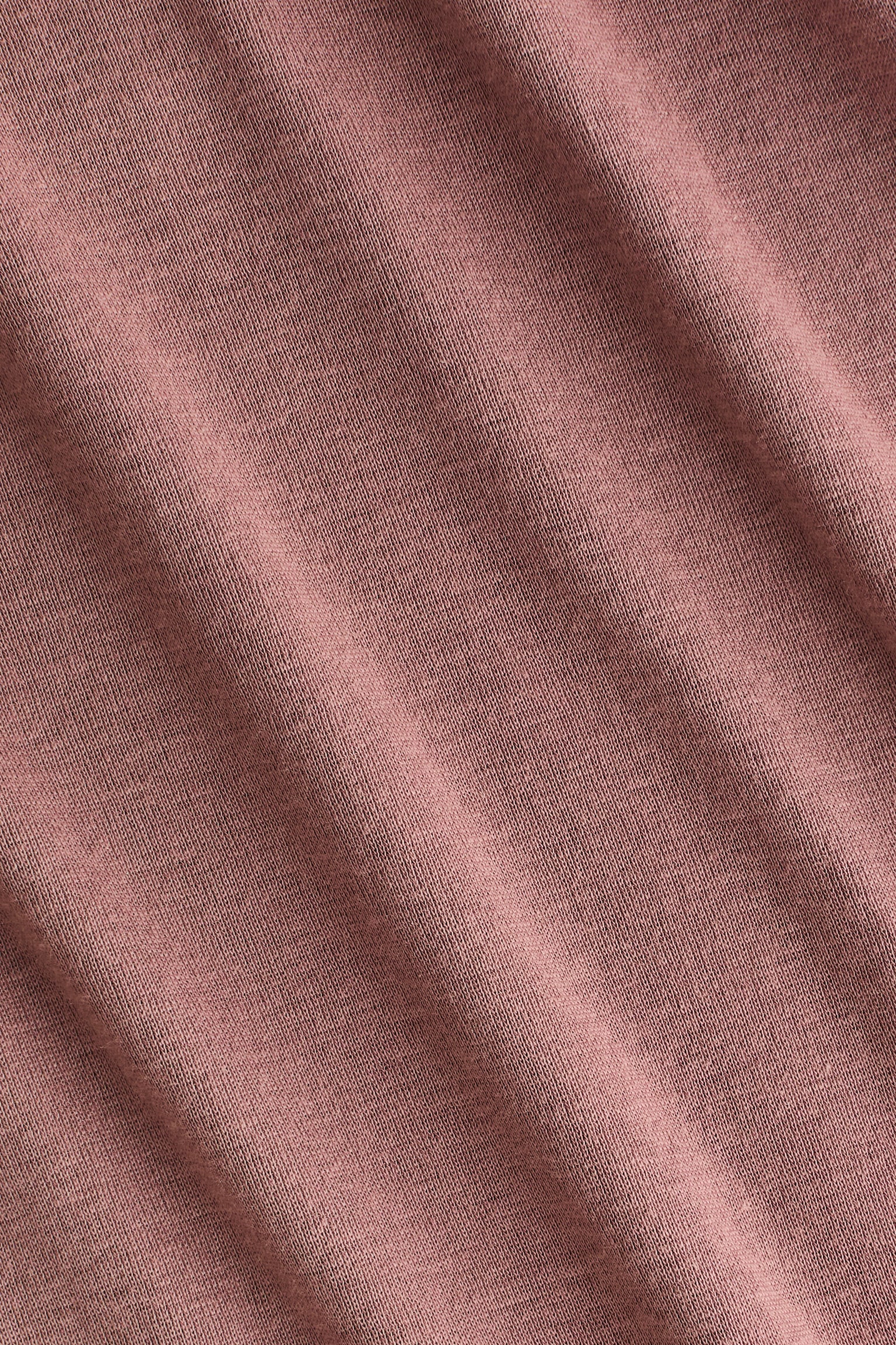 Топ із бавовни піма - Приглушений темно-рожевий/Світло-бежевий - 2