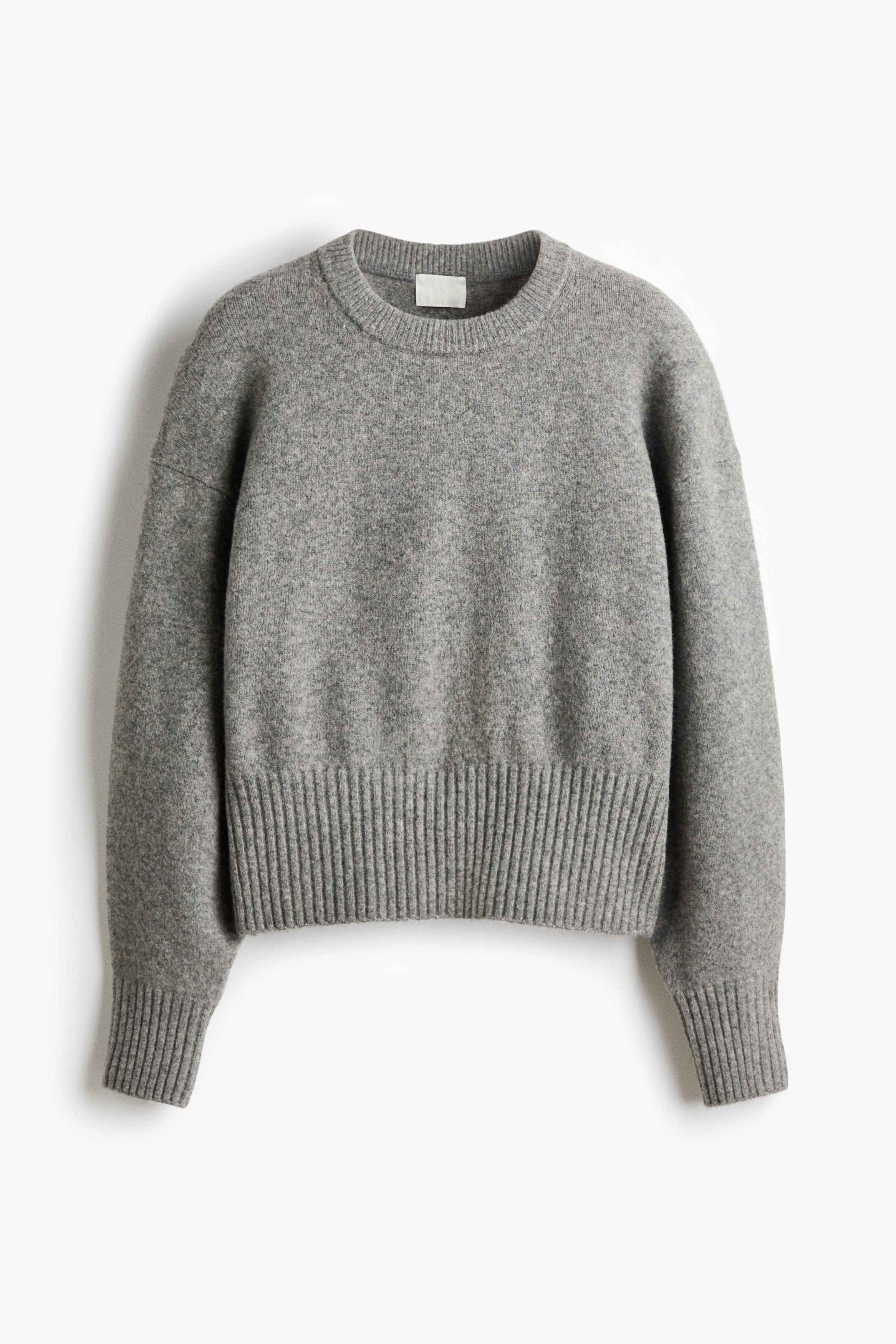 Oversized Sweater - Gray melange/Cream/Light blue/Dark beige