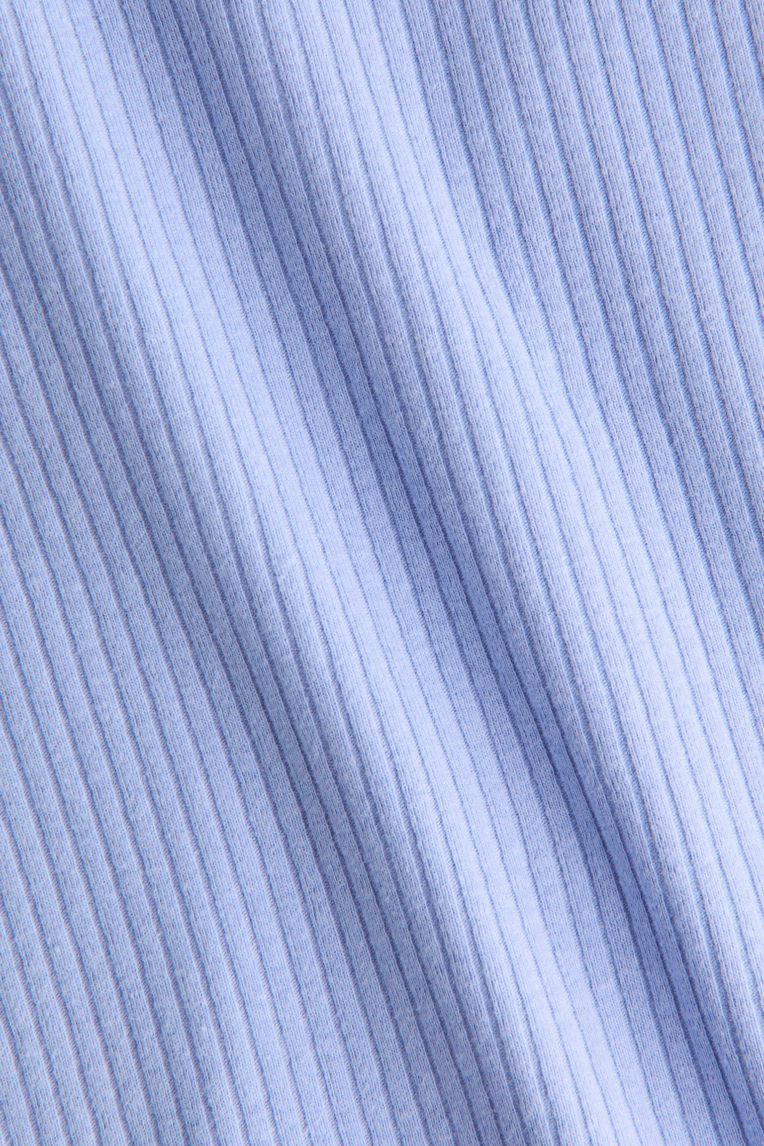 Ribbed cotton top - Light blue marl/Black/White/Light pink/Light green - 2