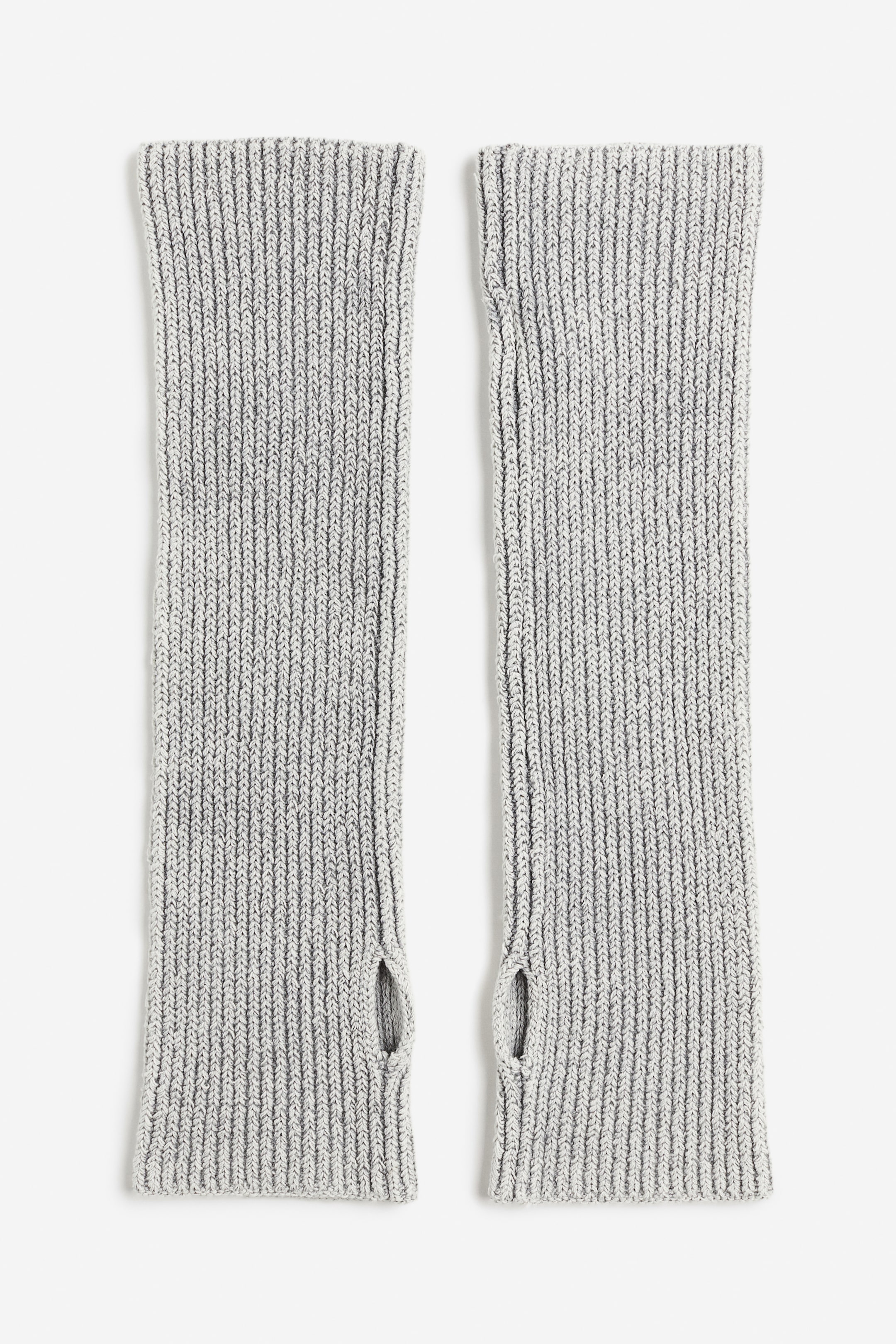 Rib-knit Arm Warmers