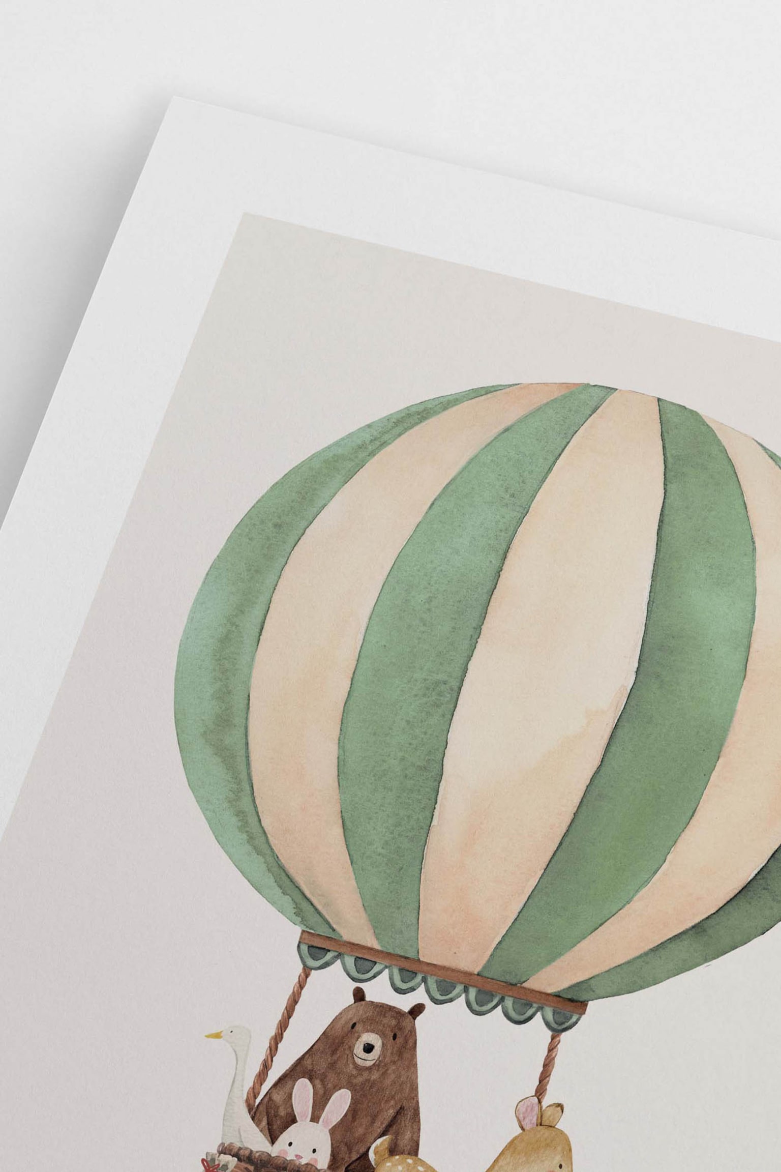 The Green Balloon Ride Poster - Green/brown - 3