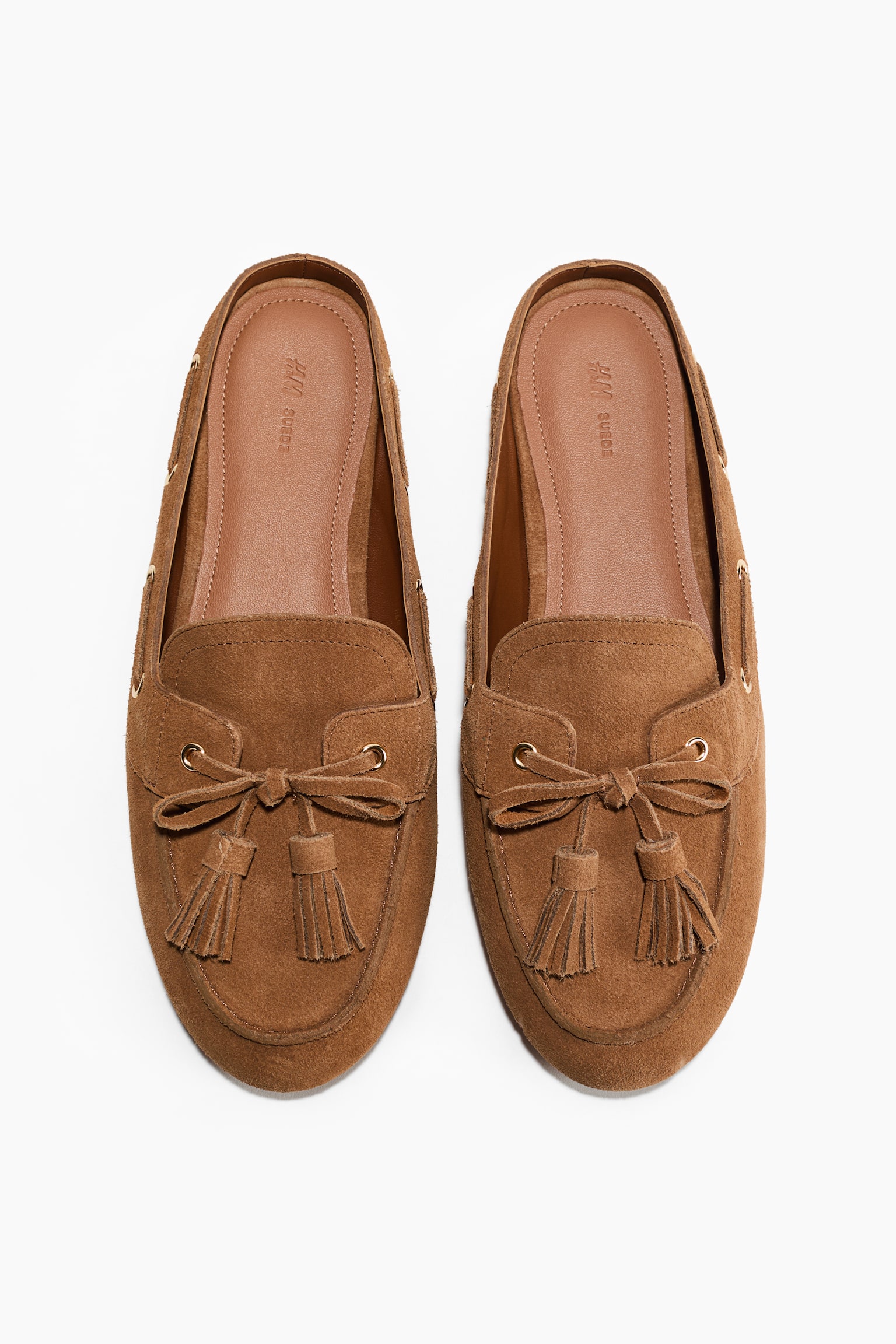Split suede mules - Brown - 2