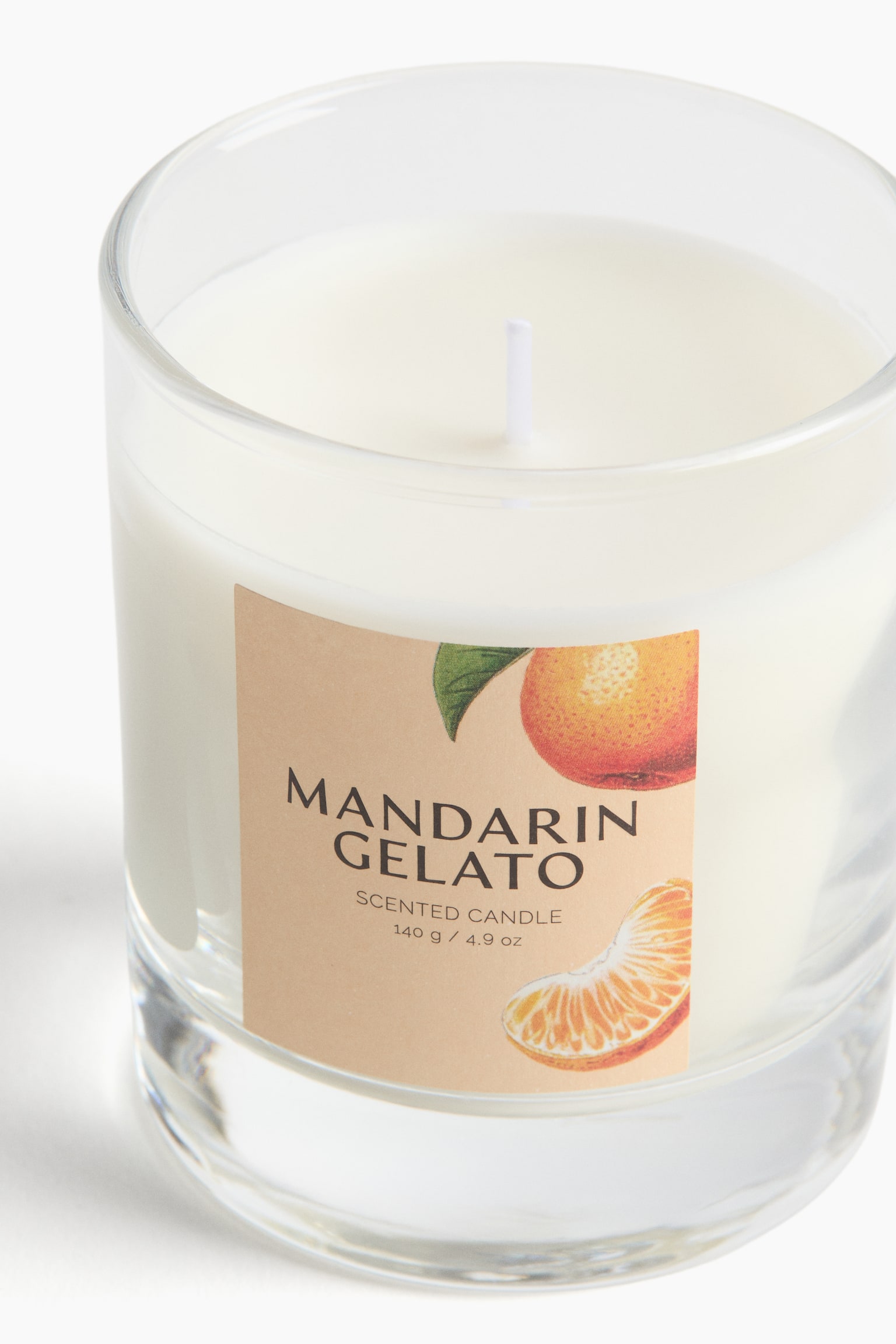 Scented candle in glass holder - Mandarin Gelato/Almond Macaron/Lemon Sorbet/Grapefruit Granita/Sugared Rhubarb - 3