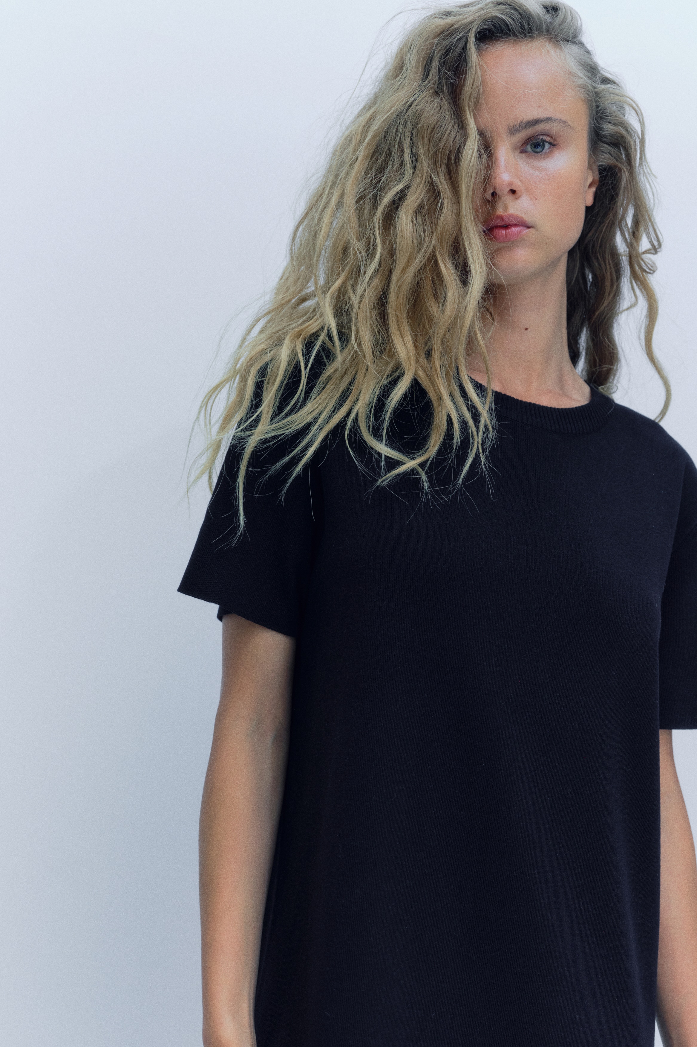 Fine-Knit T-Shirt Dress thumbnail 3