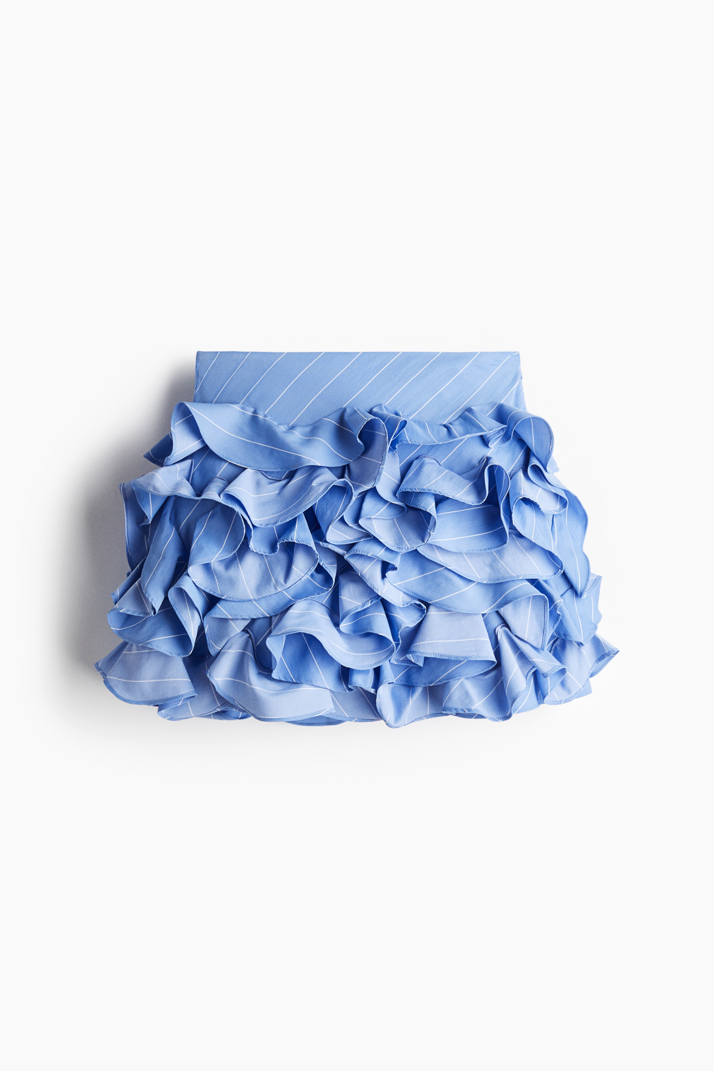 Minifalda de volantes - Azul/Rayas