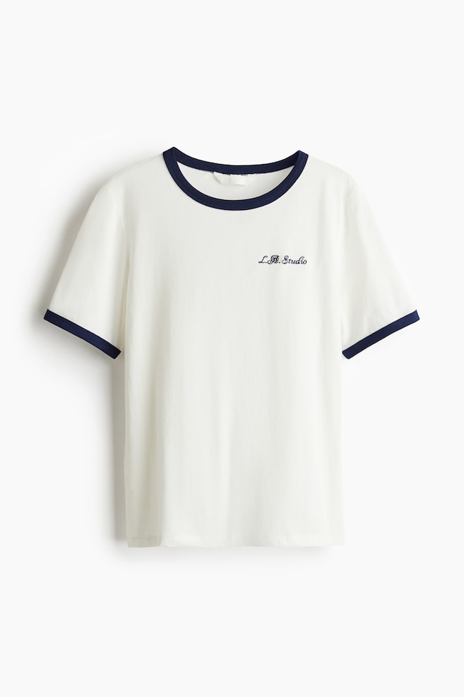 Text-motif T-shirt - White/LA Studio - 1