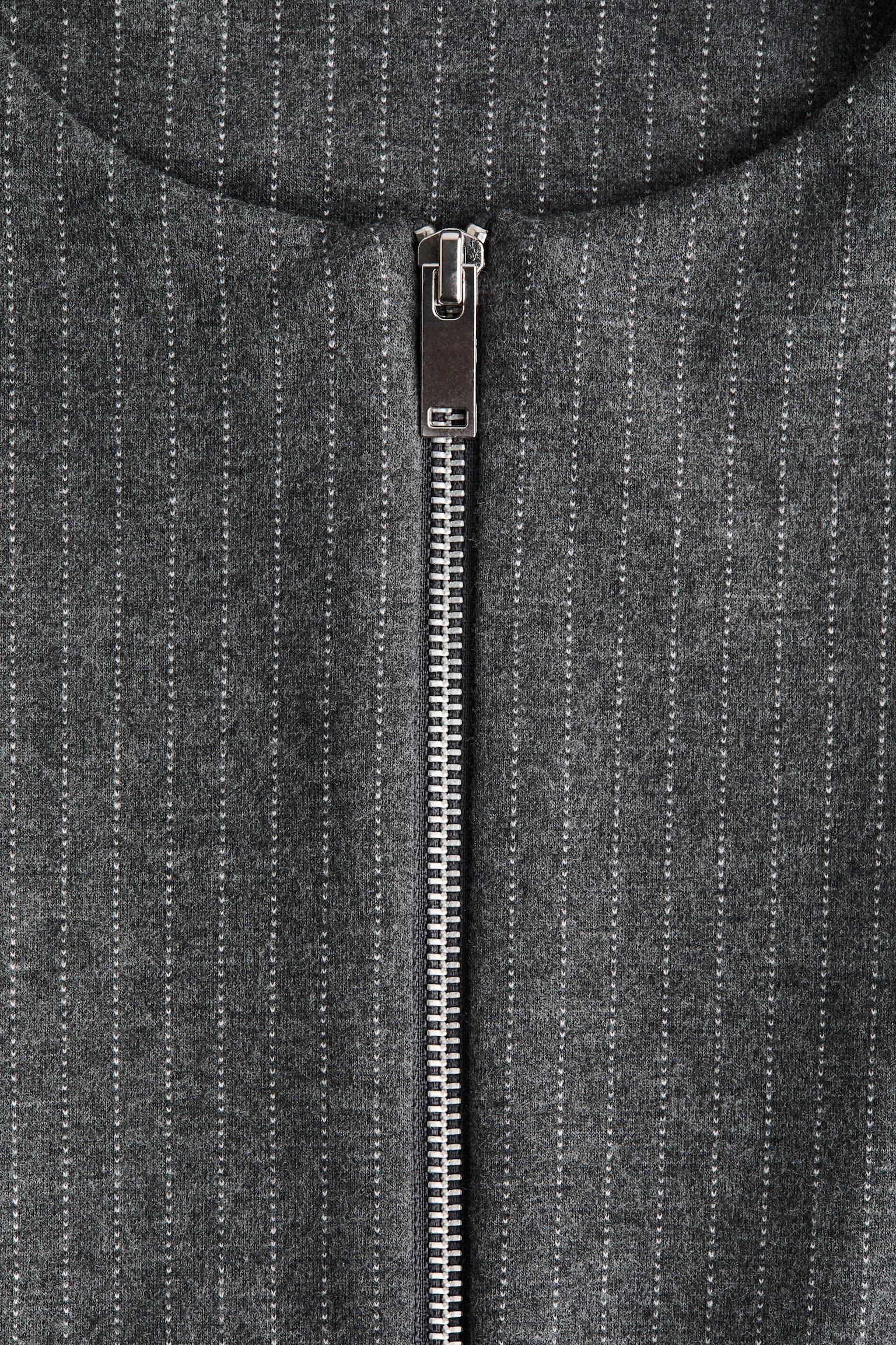 ז'קט אוברסייז מג'רזי - אפור מלאנז'/פסי סיכה/בז' כהה/טורקיז כהה - 5