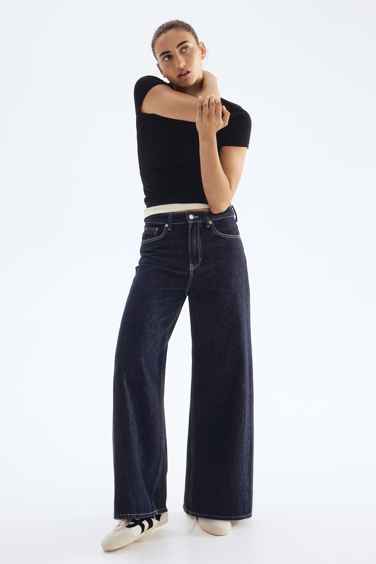 Ribbed Modal-blend T-shirt - image 4