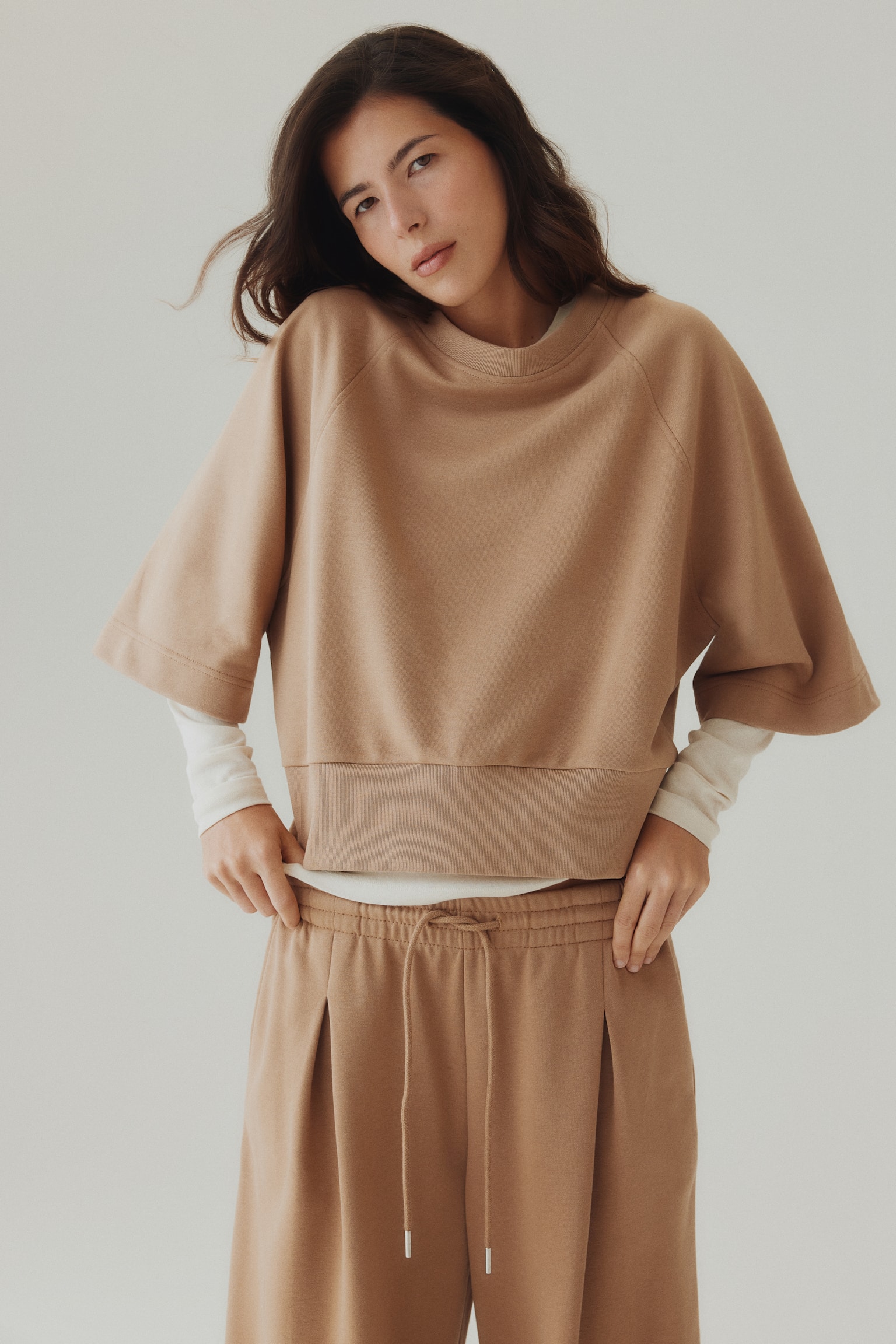 Bluza - Ciemnobeżowy/Burgundowy/Jasnobeżowy - 4