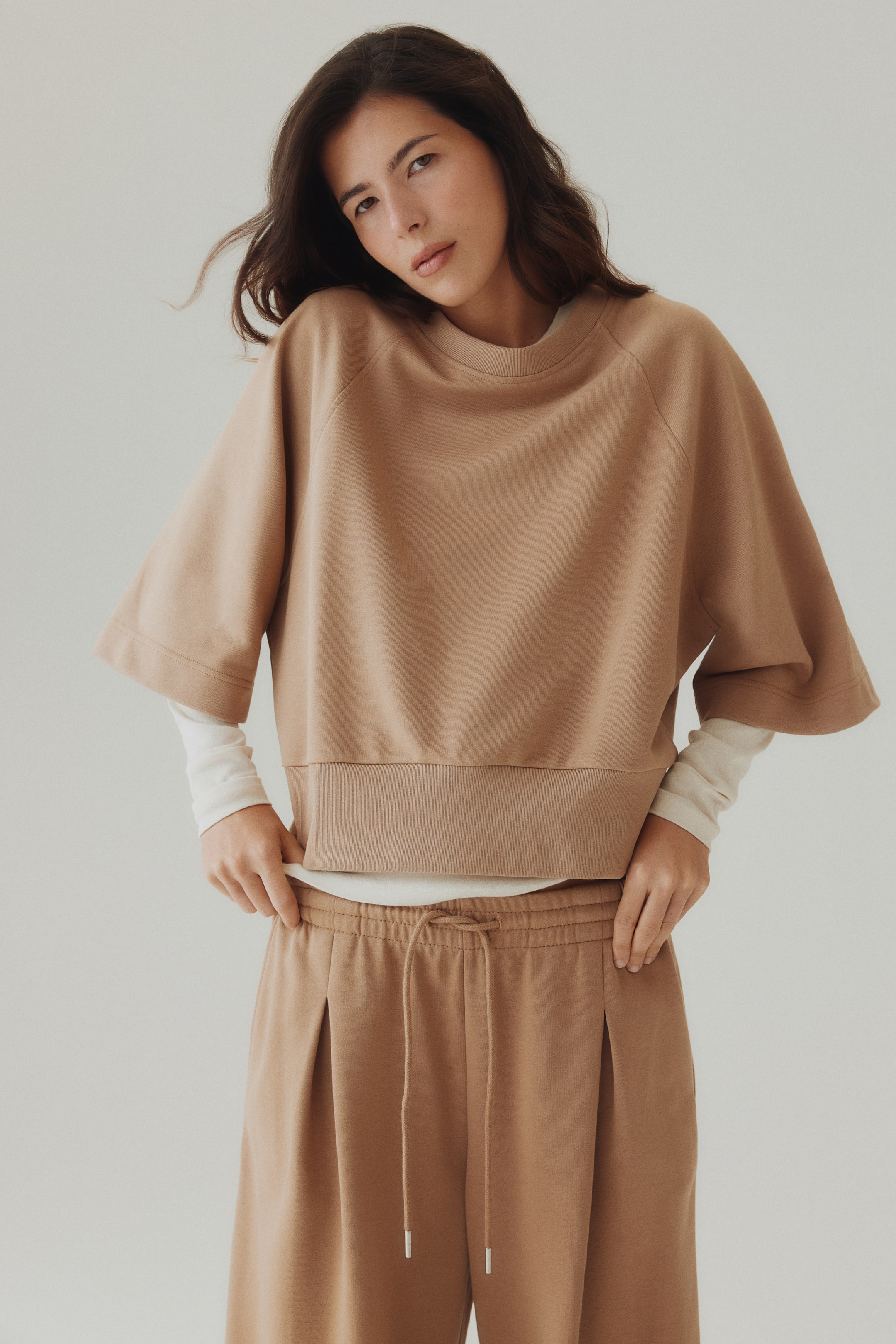 Subtle Front Women's Dark beige Sweatshirt | H&M US