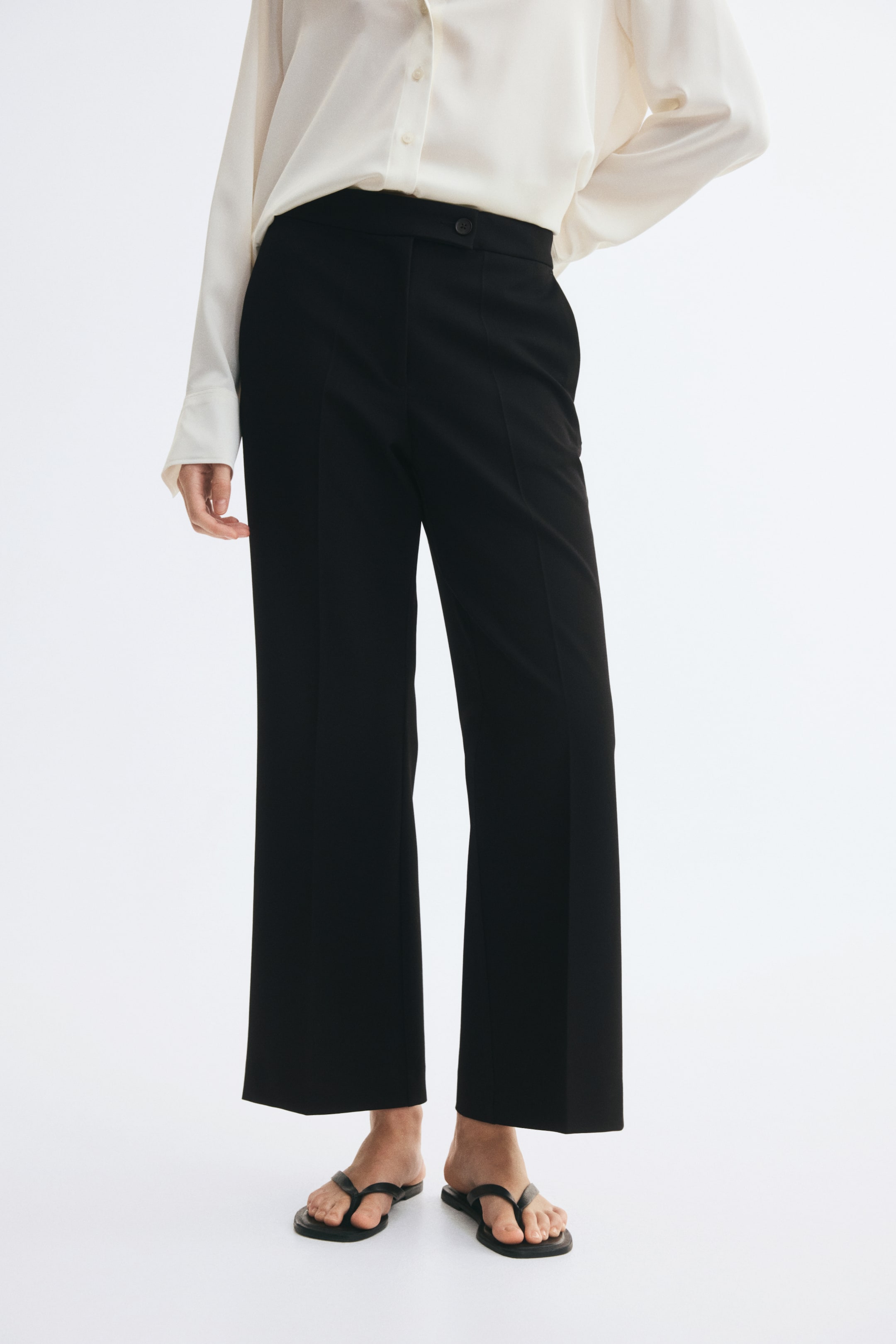 Bootcut Ankle-Length Pants