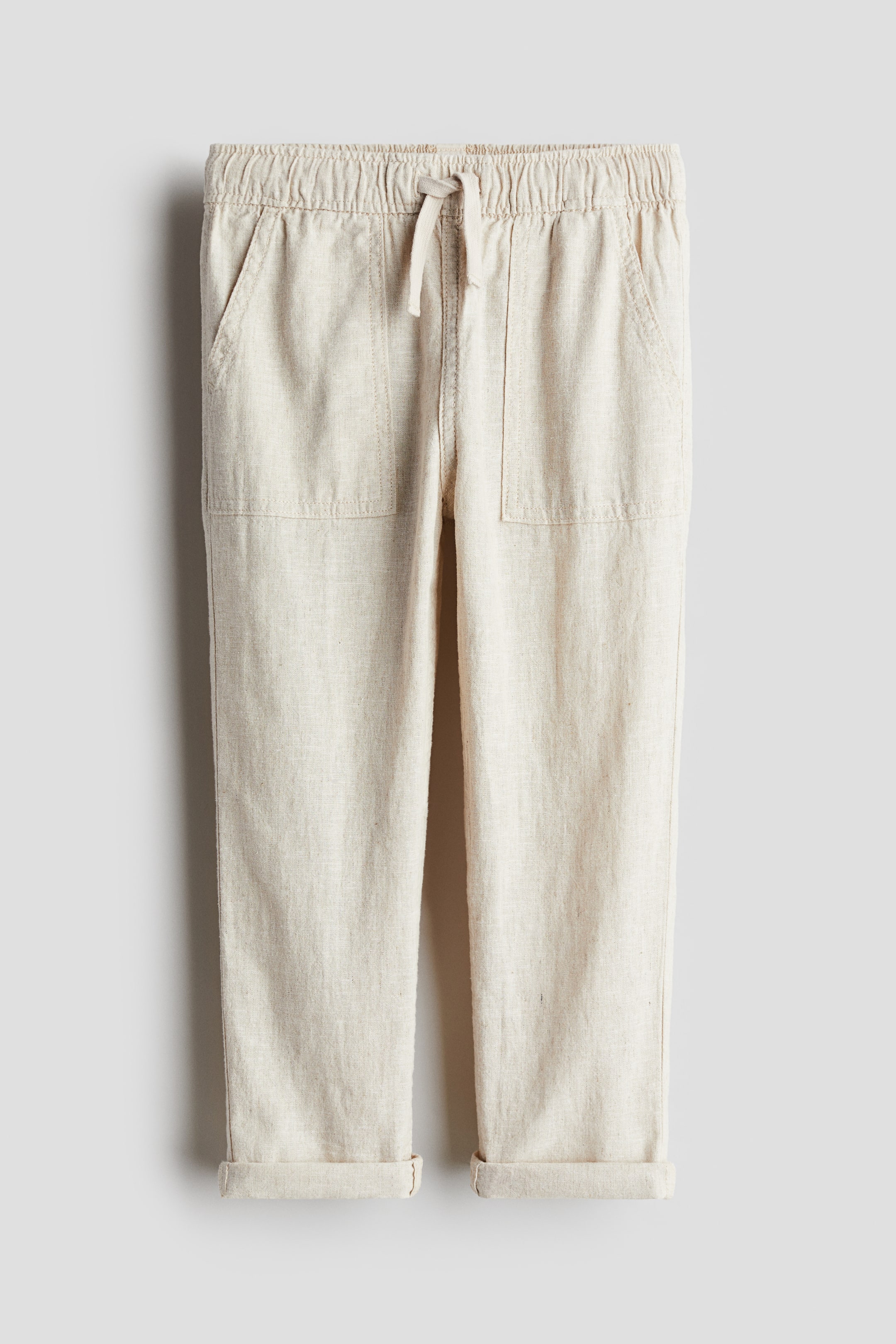 Linen-Blend Joggers