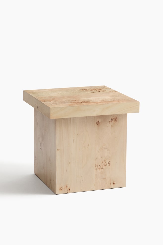 Table d'appoint en bois - Beige - 1