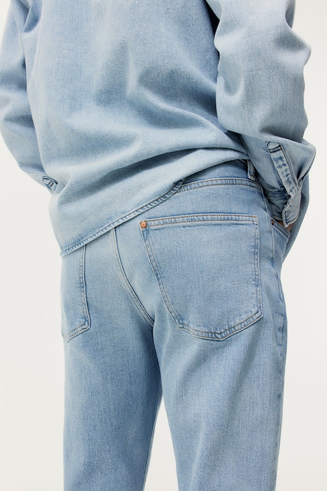 Flared Slim Jeans - Bleu denim clair/Denim noir - 6