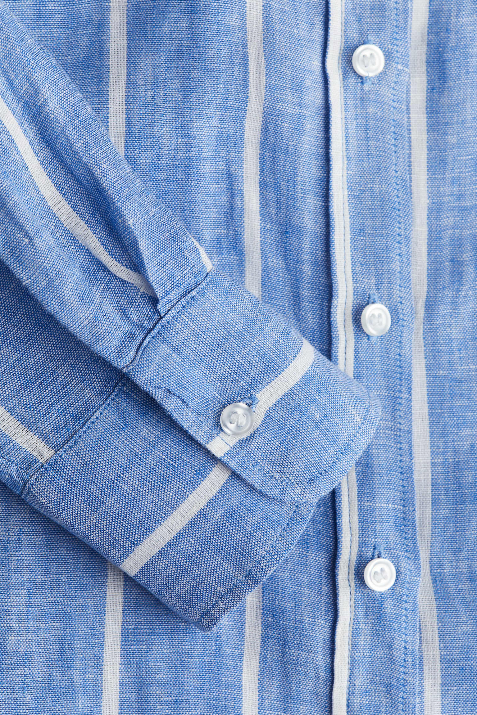 Linen shirt - Blue/White striped/White/Light beige/Black/Pale blue/White/Blue striped - 3