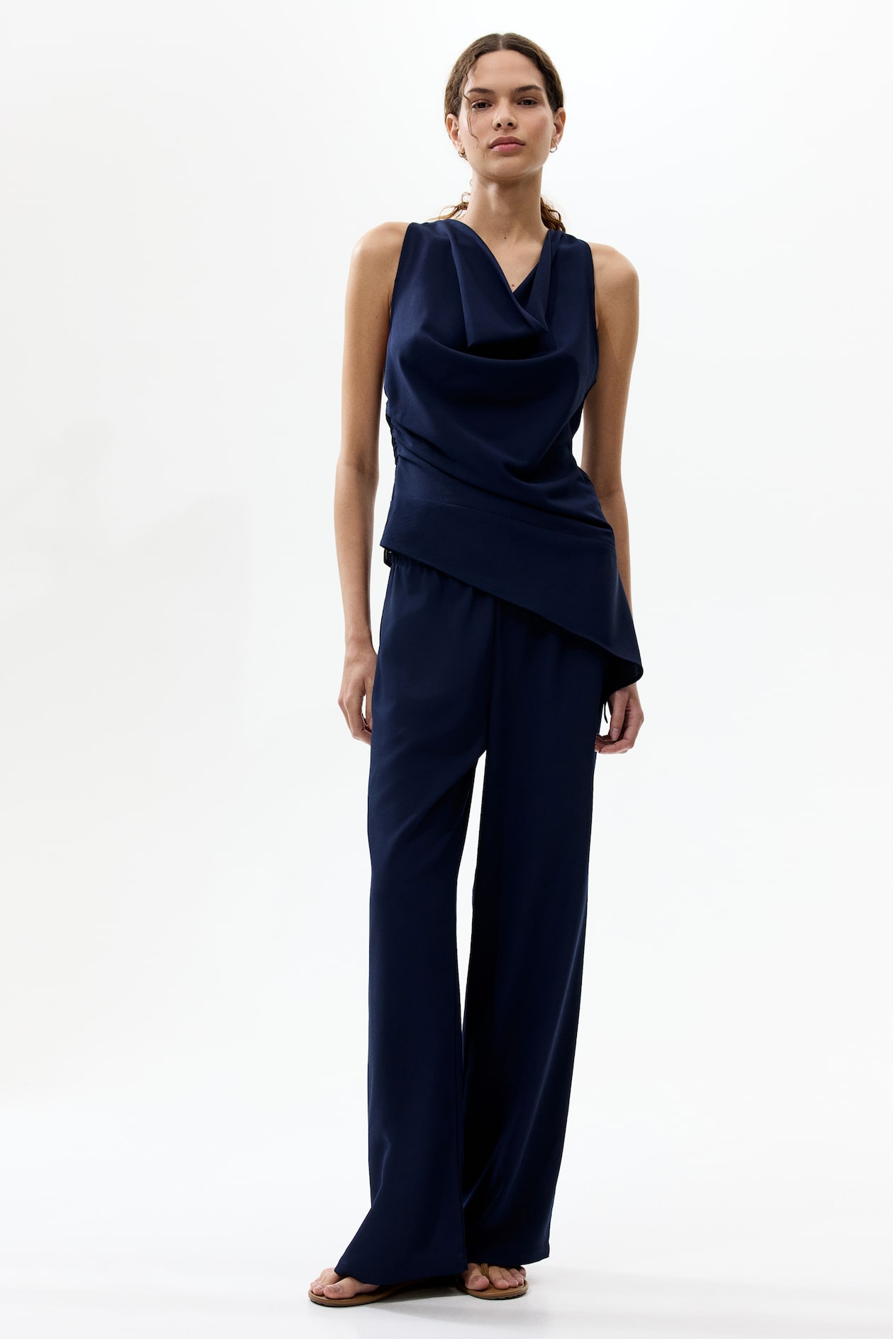Asymmetric Crepe Top - image 3