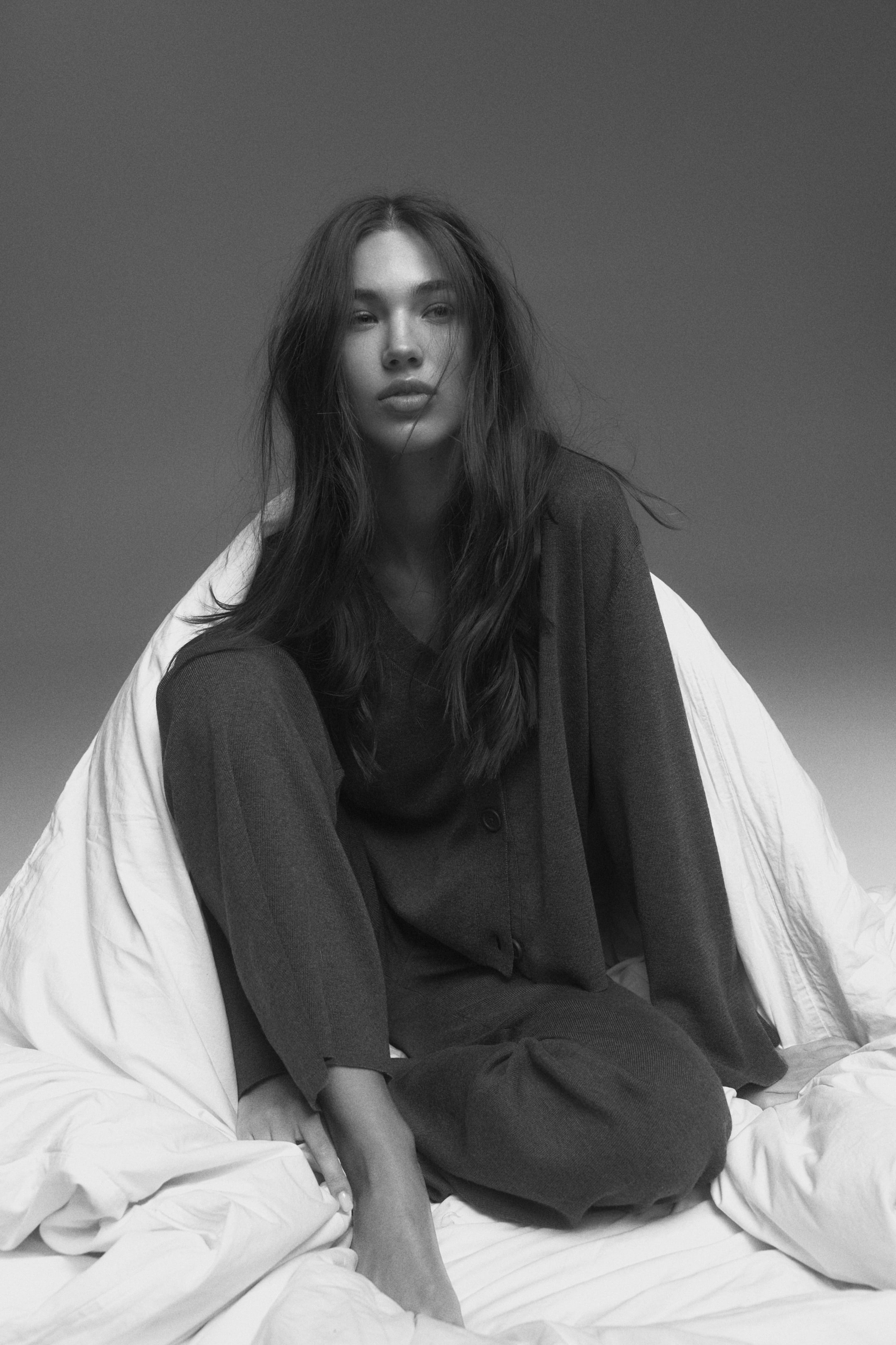 View larger image: Fine-knit cardigan - Dark grey marl - Ladies | H&M IN 3