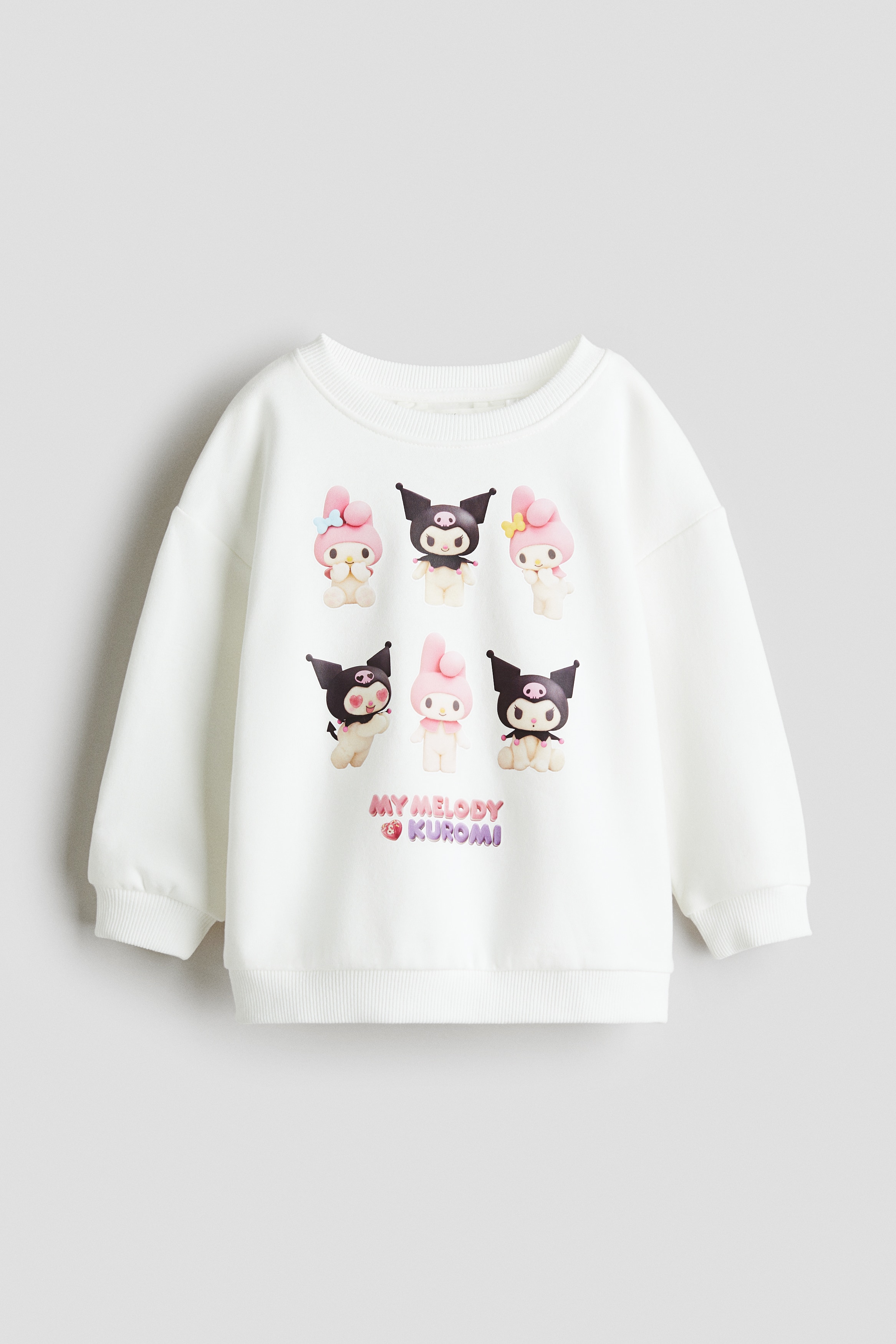 H & M - プリントスウェットシャツ - ホワイト