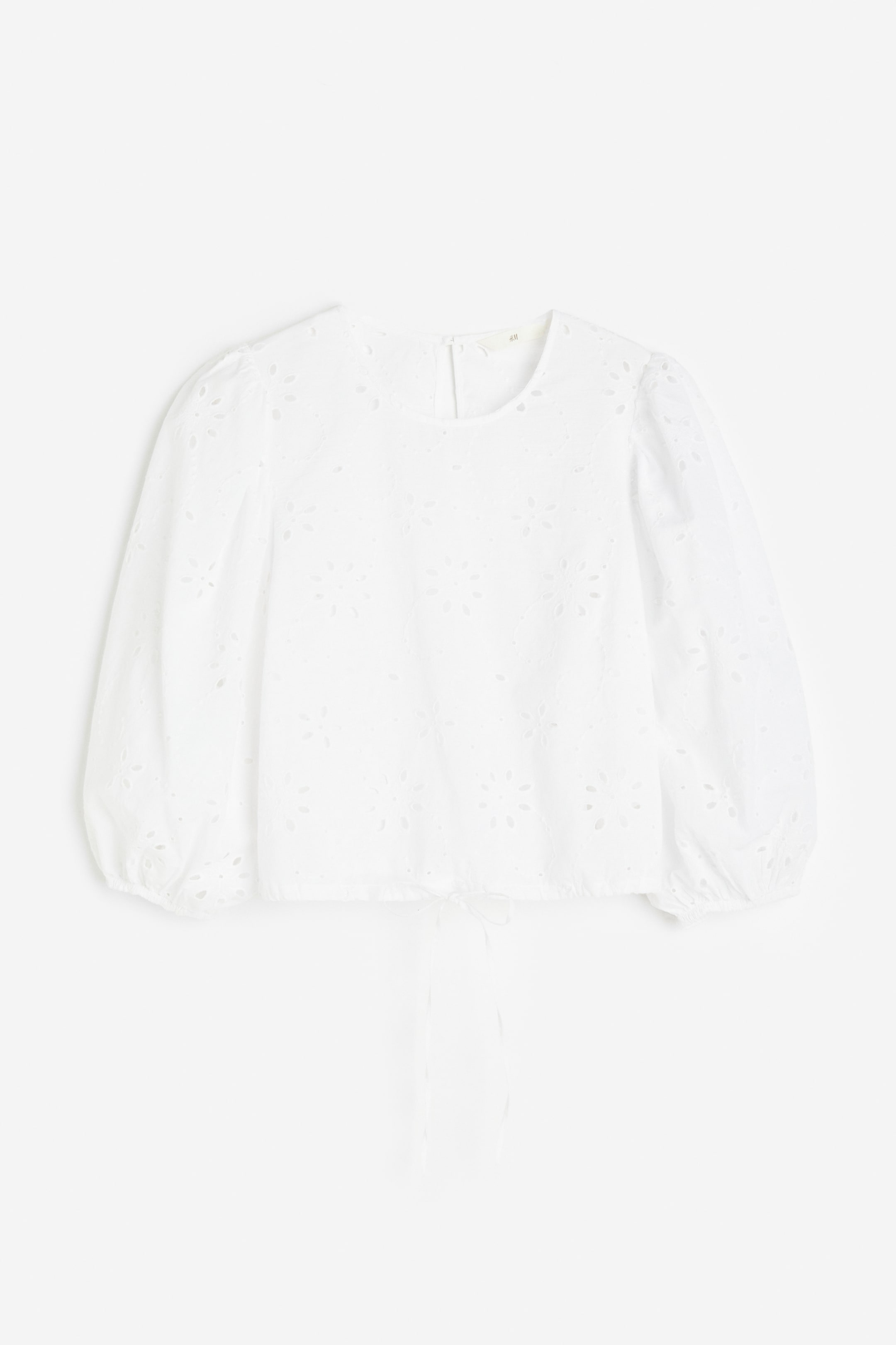 Balloon-sleeved blouse