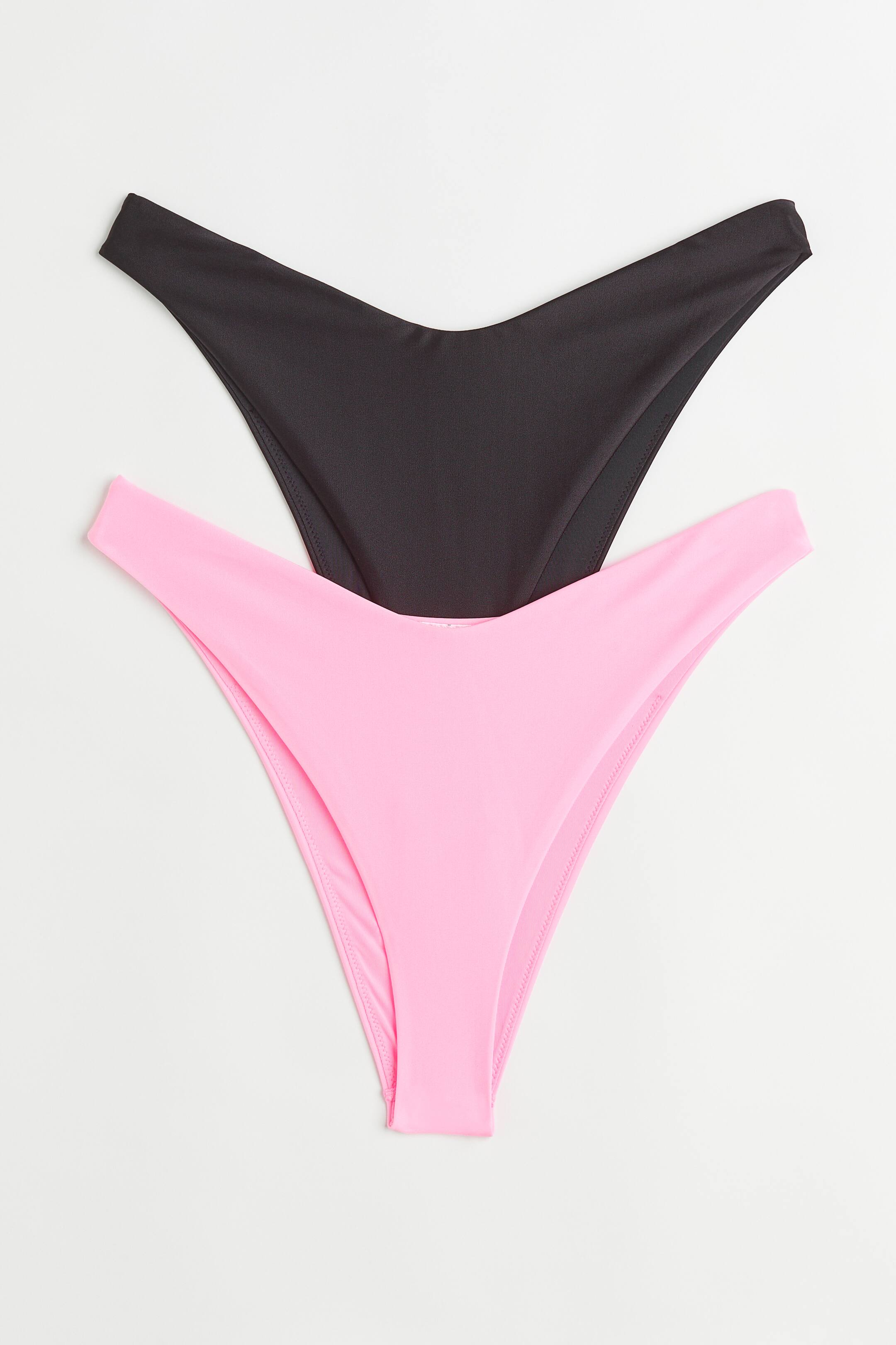 View larger image: 2-pack bikini bottoms - Pink/Black - Ladies | H&M 1