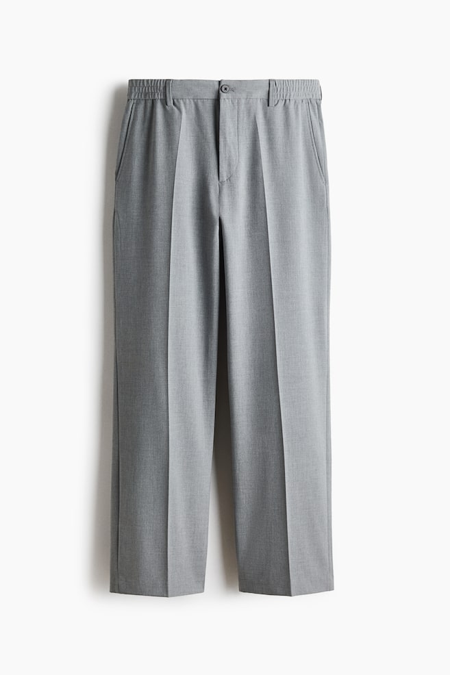 Relaxed-Fit Pants - Light gray/Black/Dark brown/Dark taupe - 1