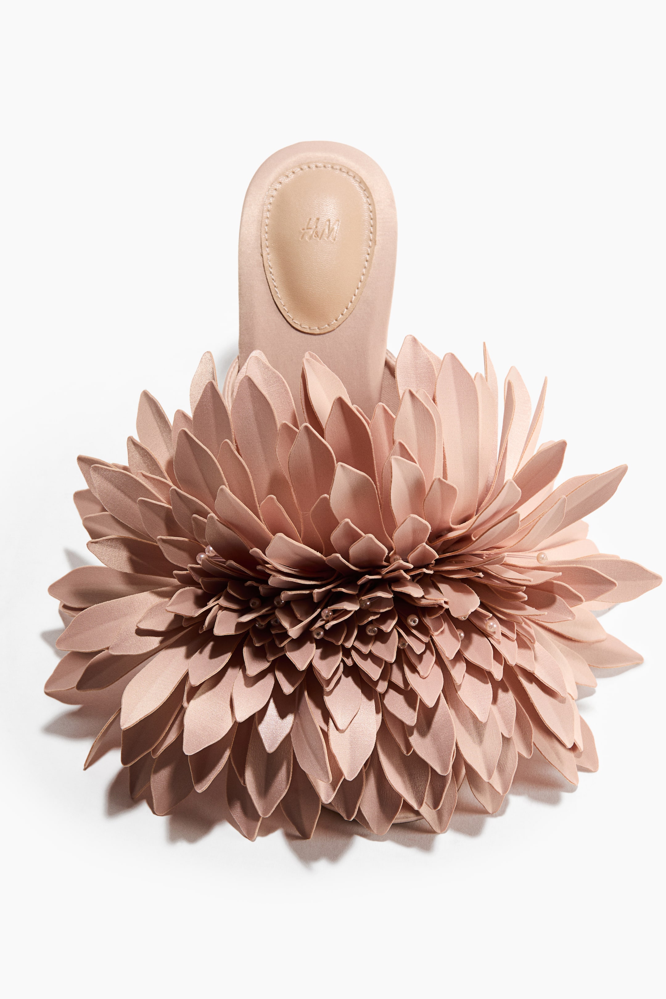 Flower-Detail Heeled Sandals